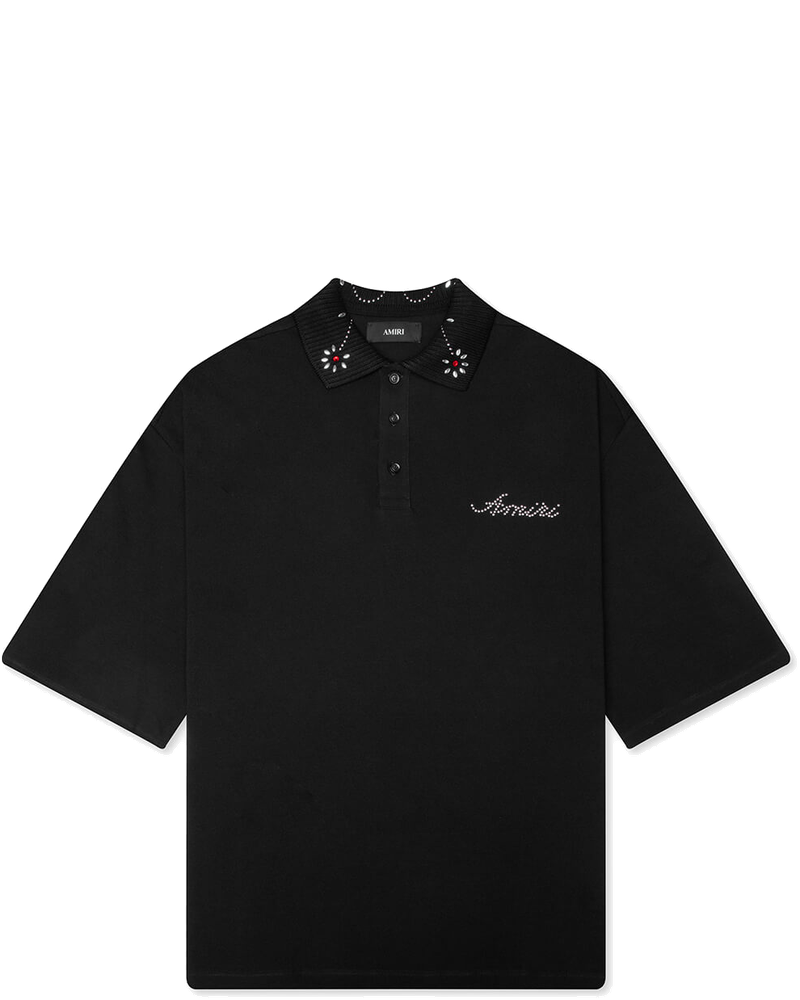 Оригінальна Stud Collar Oversized Polo Amiri