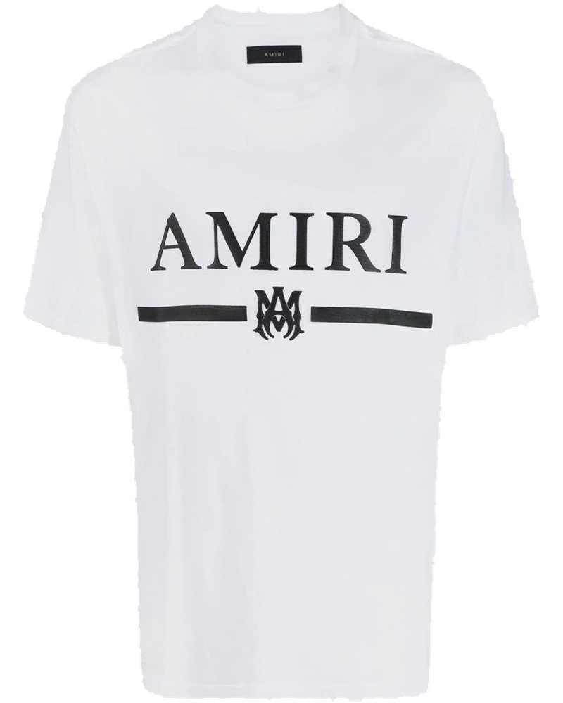 White M.a. Bar Logo T-Shirt Amiri – Гарантія оригінальності