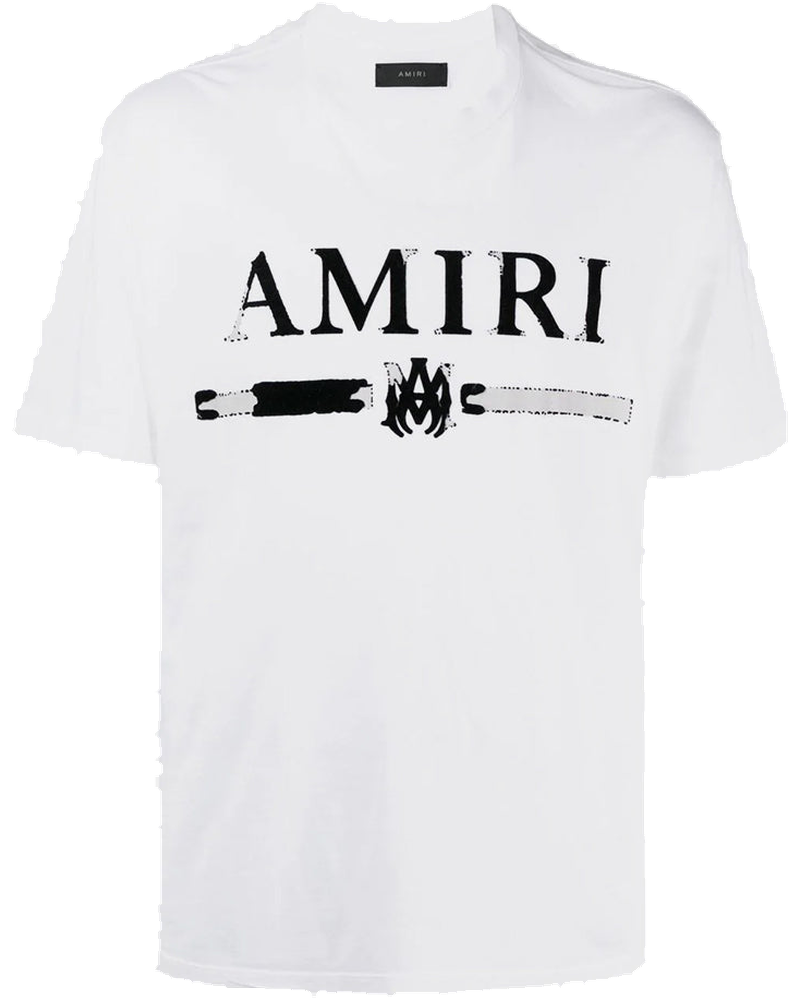 Оригінальна White Ma Bar Logo-Print T-Shirt Amiri