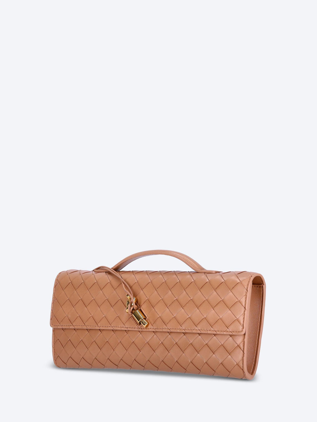 Andiamo Leather Clutch Bottega veneta – Гарантія оригінальності – вид ззаду