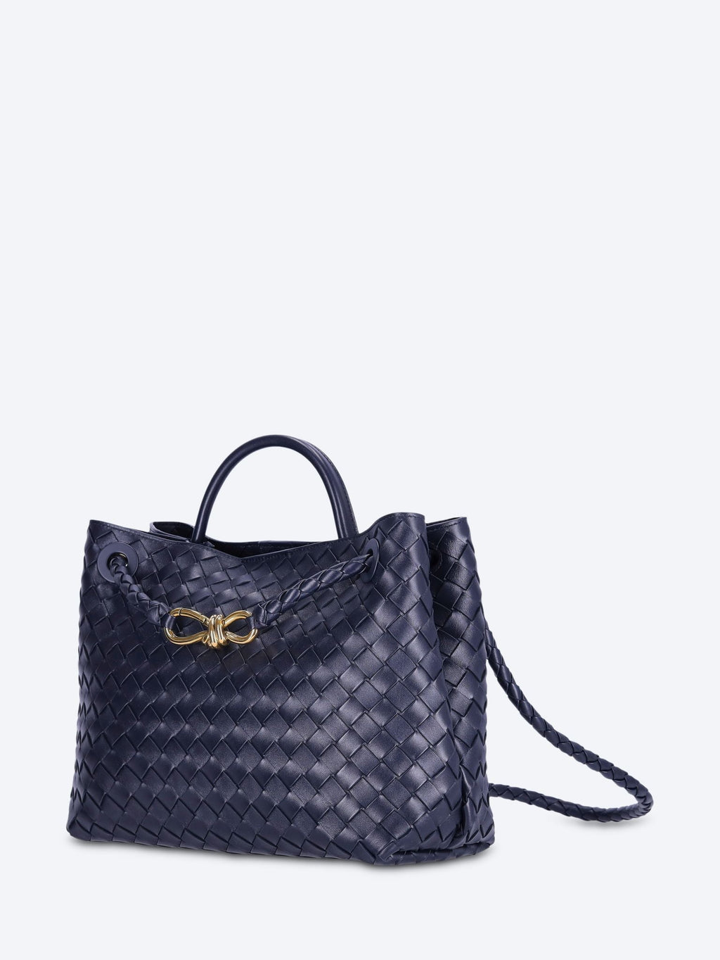 Оригінальна Andiamo Leather Handbag Bottega veneta – вид ззаду