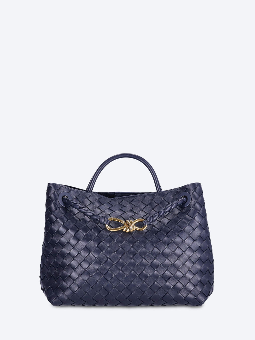 Оригінальна Andiamo Leather Handbag Bottega veneta – боковий вид