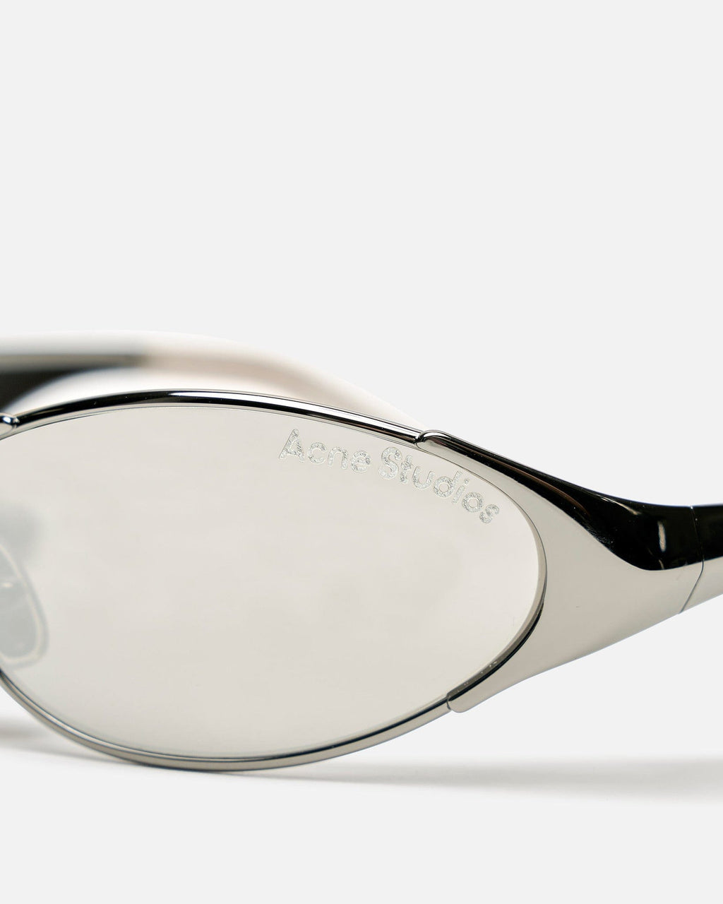 Оригінальна Apin Rimless Sunglasses In Antique Silver Acne studios – збільшений вид