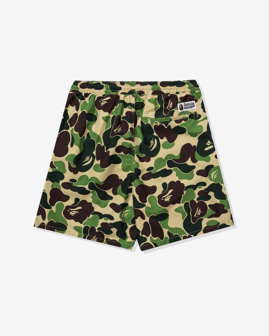 Оригінальна Abc Camo One Point Relaxed Fit Water Shorts Green A bathing ape – вид ззаду
