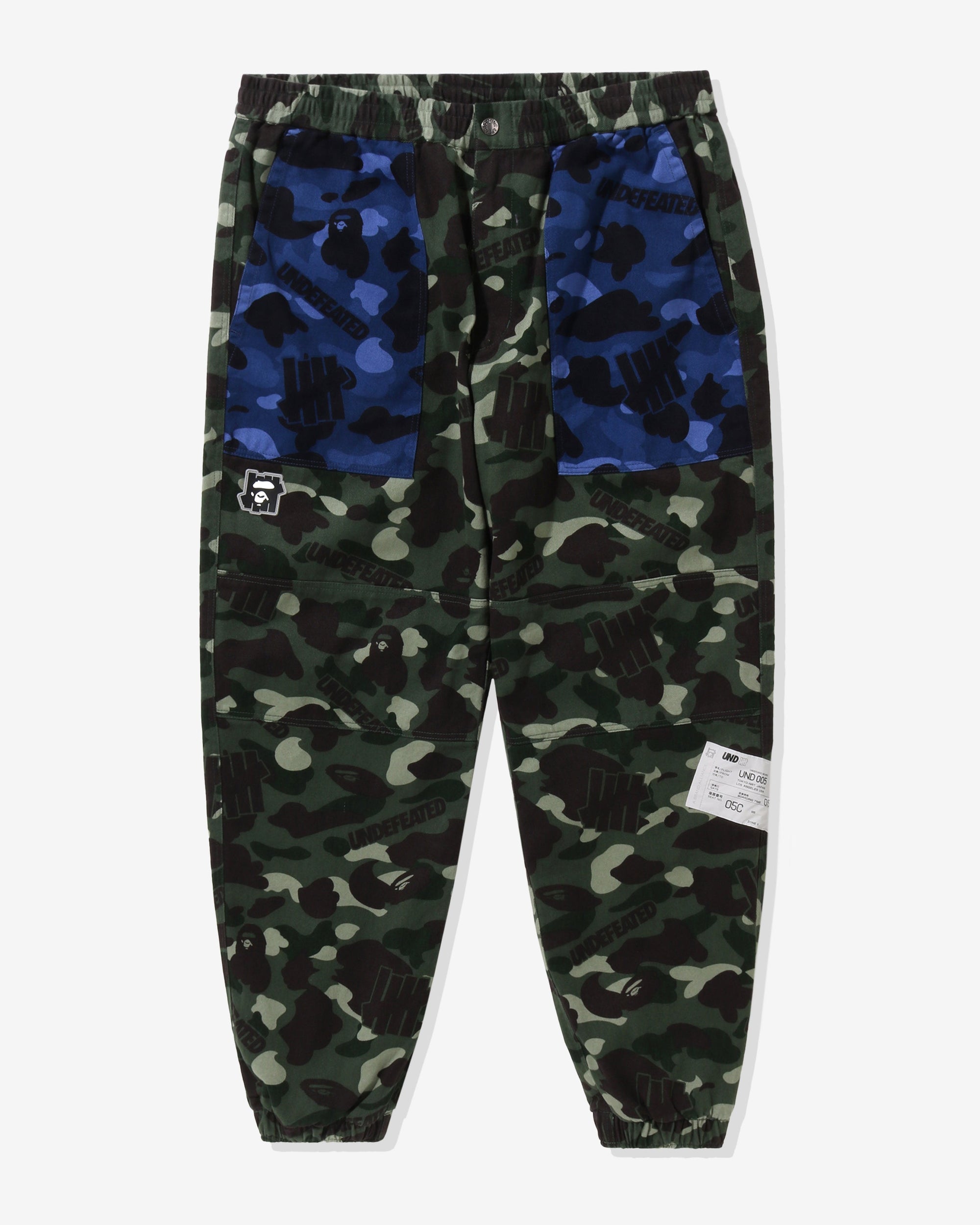 Оригінальна X Undefeated Color Camo Flannel Pants A bathing ape – боковий вид