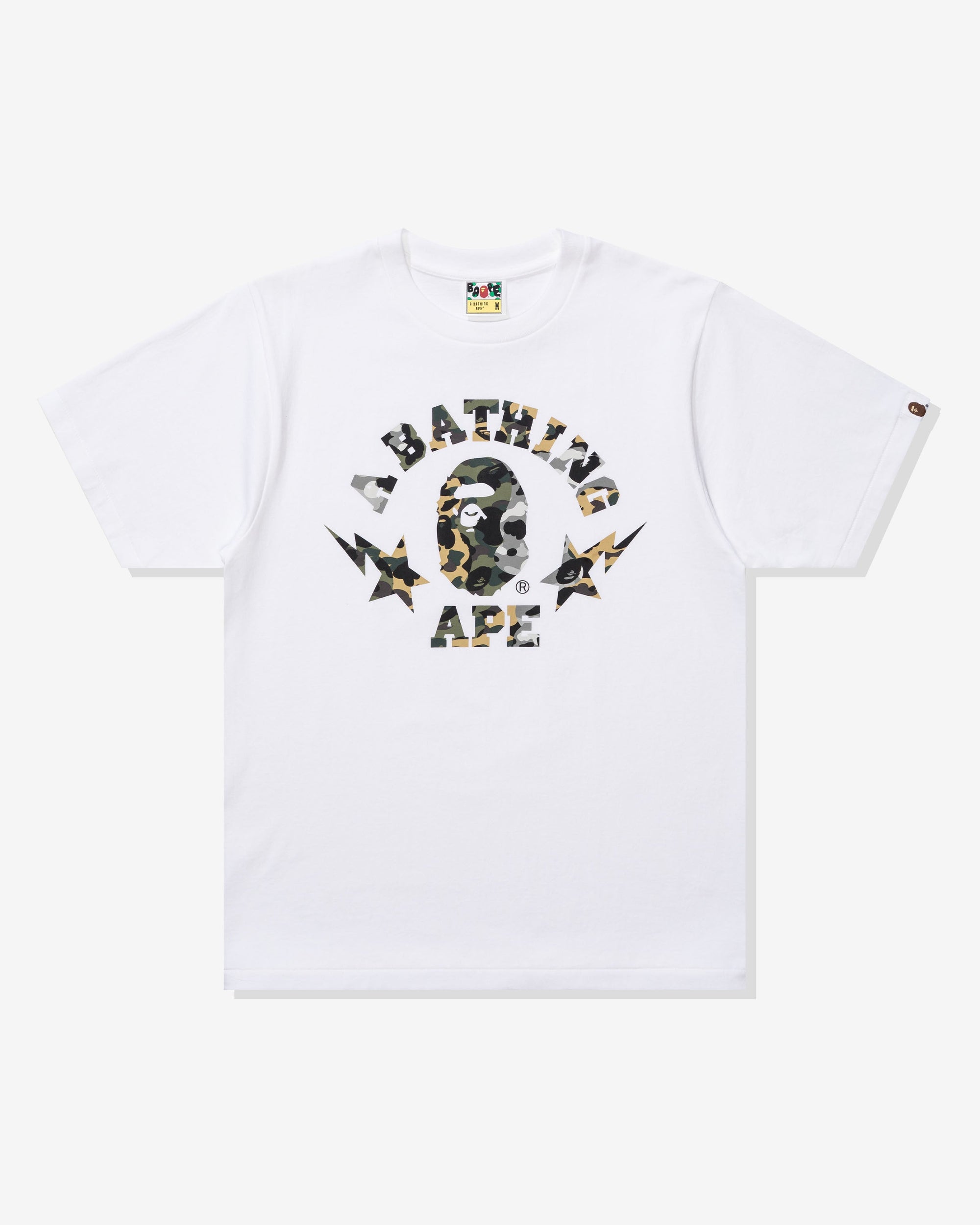 1st Camo Crazy Sta College Tee A bathing ape – Гарантія оригінальності – детальний вид