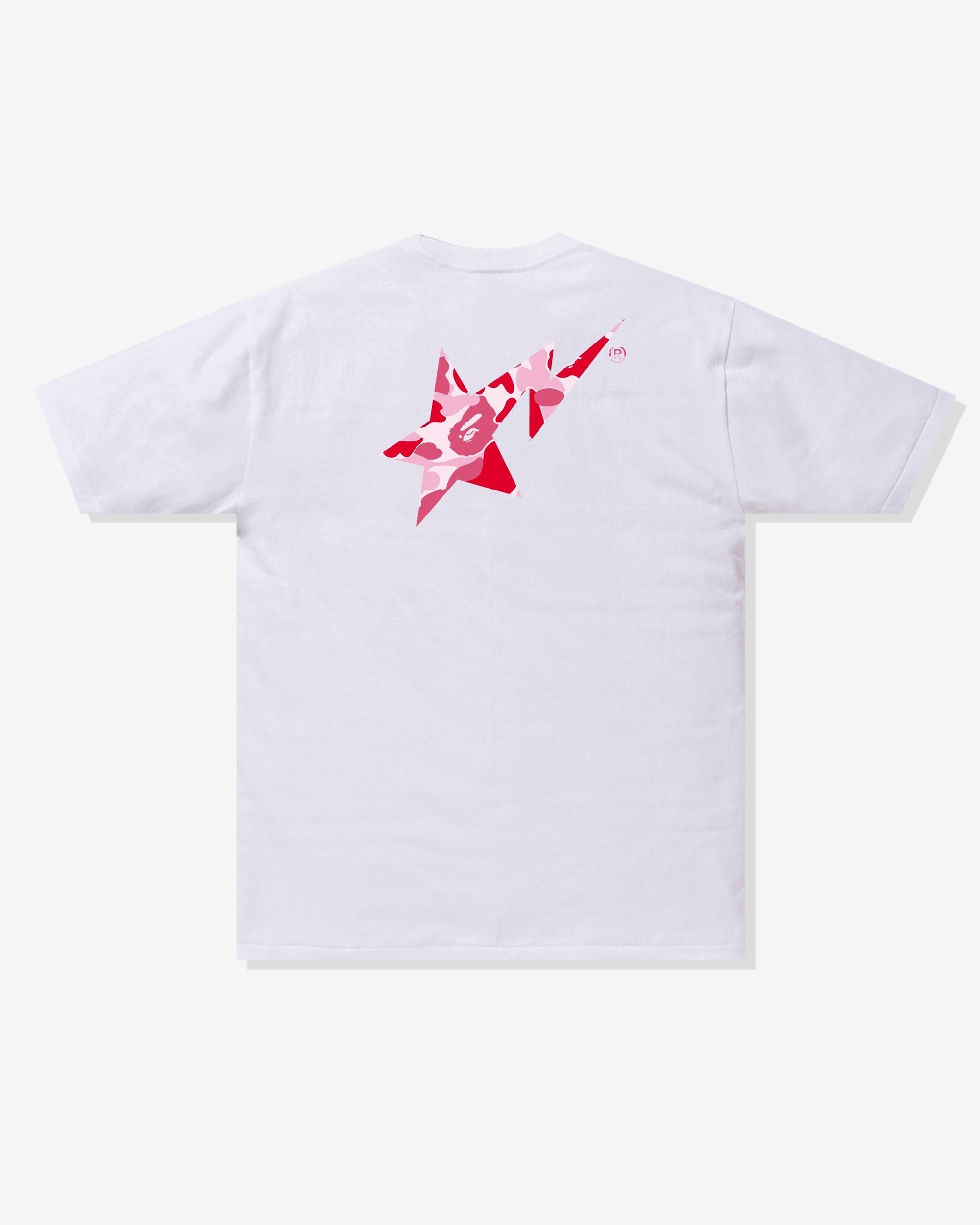 Abc Camo Bape Sta Logo Tee White A bathing ape – Гарантія оригінальності – вид ззаду