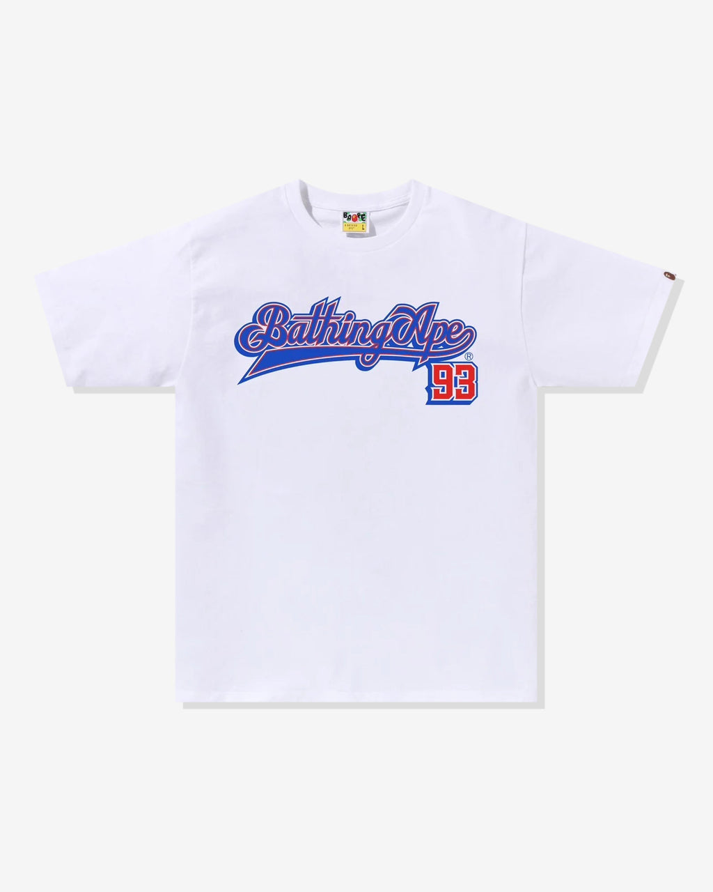 Baseball Logo Tee White A bathing ape оригінал – Купити в Україні – боковий вид