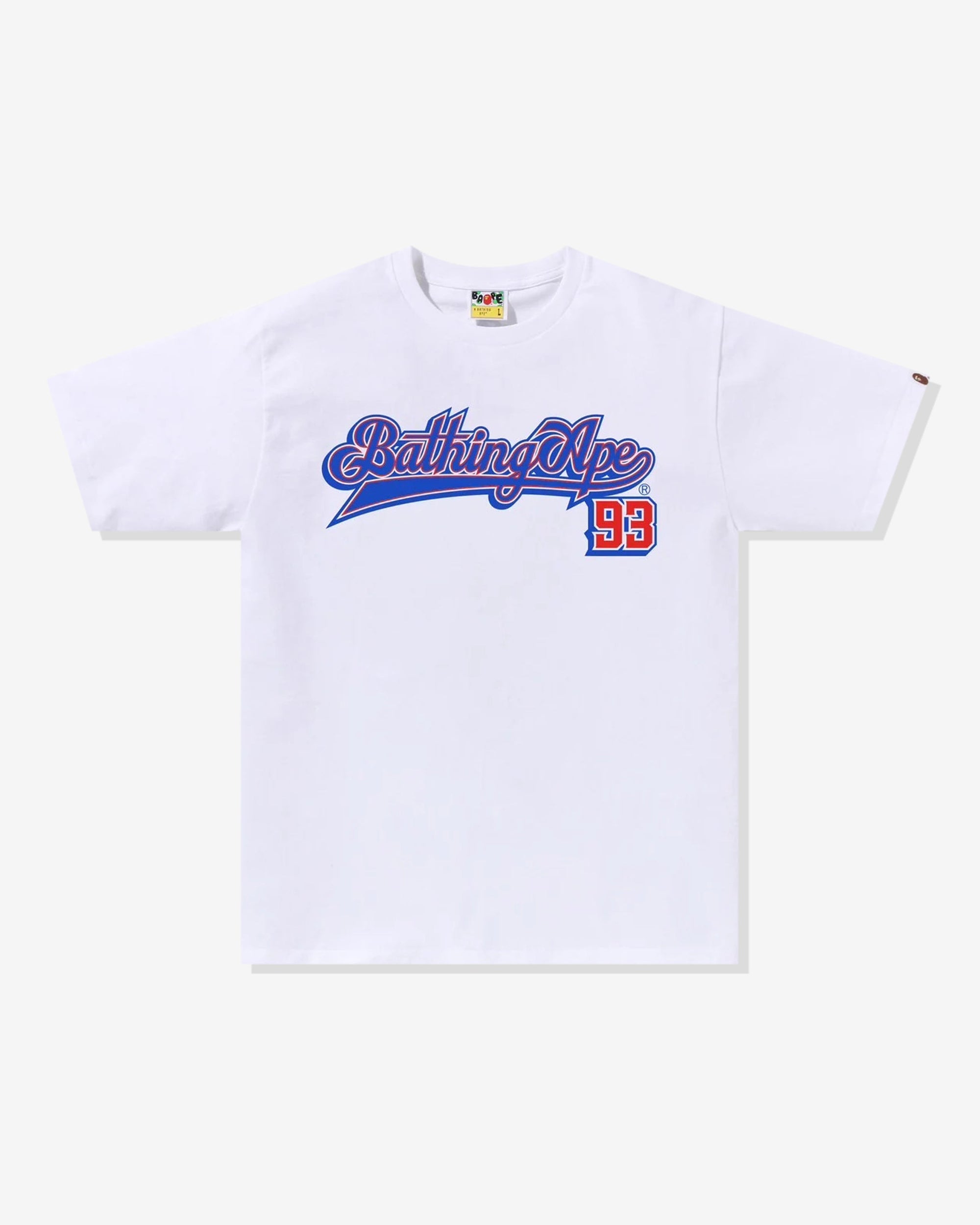 Baseball Logo Tee White A bathing ape оригінал – Купити в Україні – боковий вид