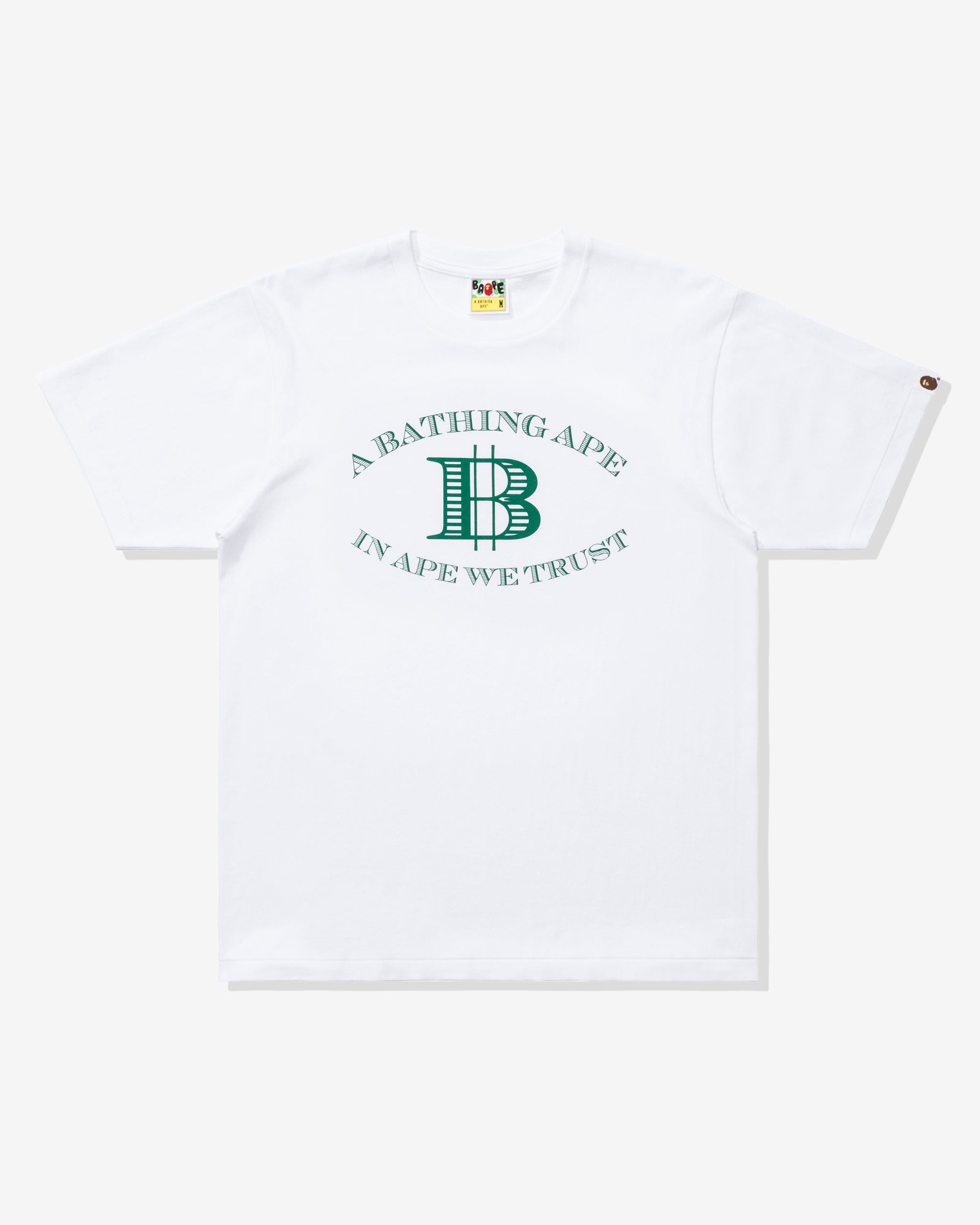 Money B Logo Tee White A bathing ape оригінал – Купити в Україні – боковий вид