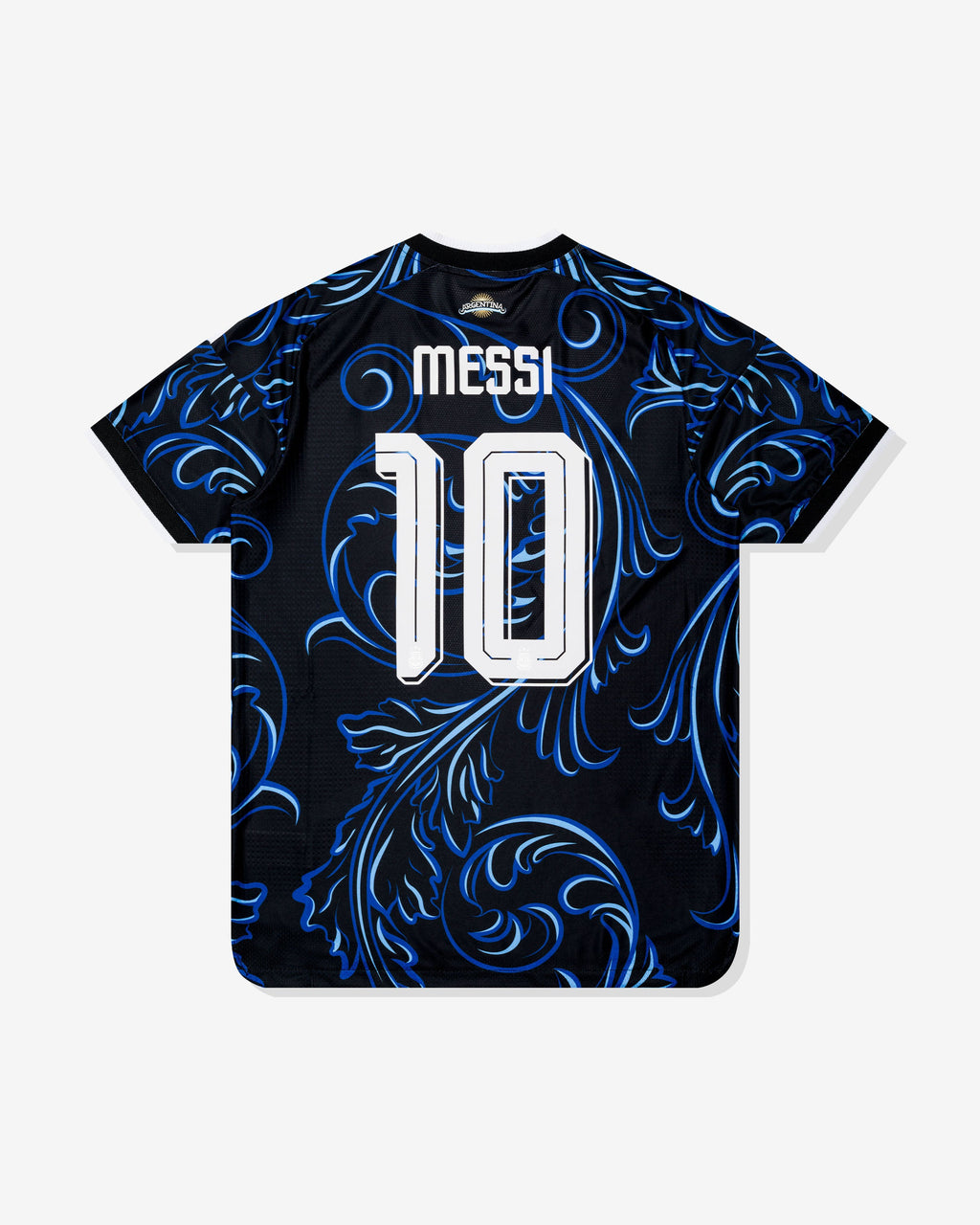 Оригінальна Argentia 26 Away Authentic Messi Jersey Black Adidas – вид ззаду