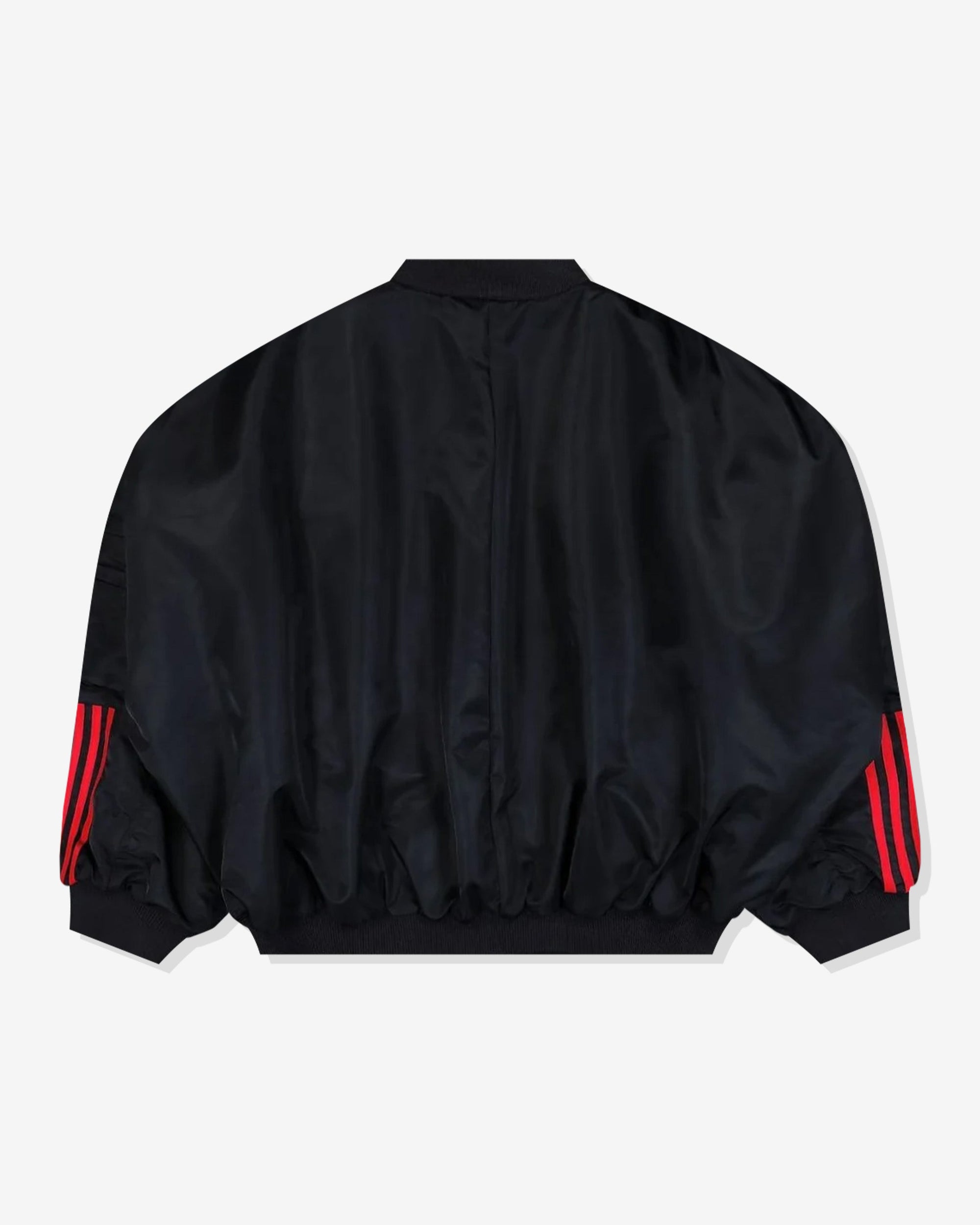 Оригінальна X Willy Chavarria Satin Bomber Jacket Black Adidas – вид ззаду