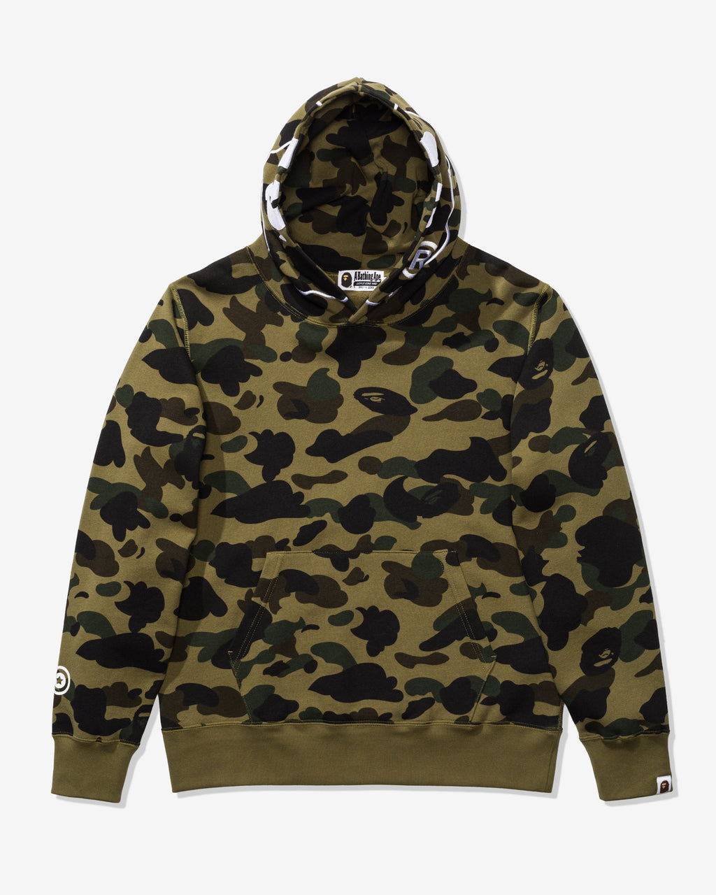 Оригінальна 1st Camo 2nd Ape Pullover Hoodie Green A bathing ape – боковий вид