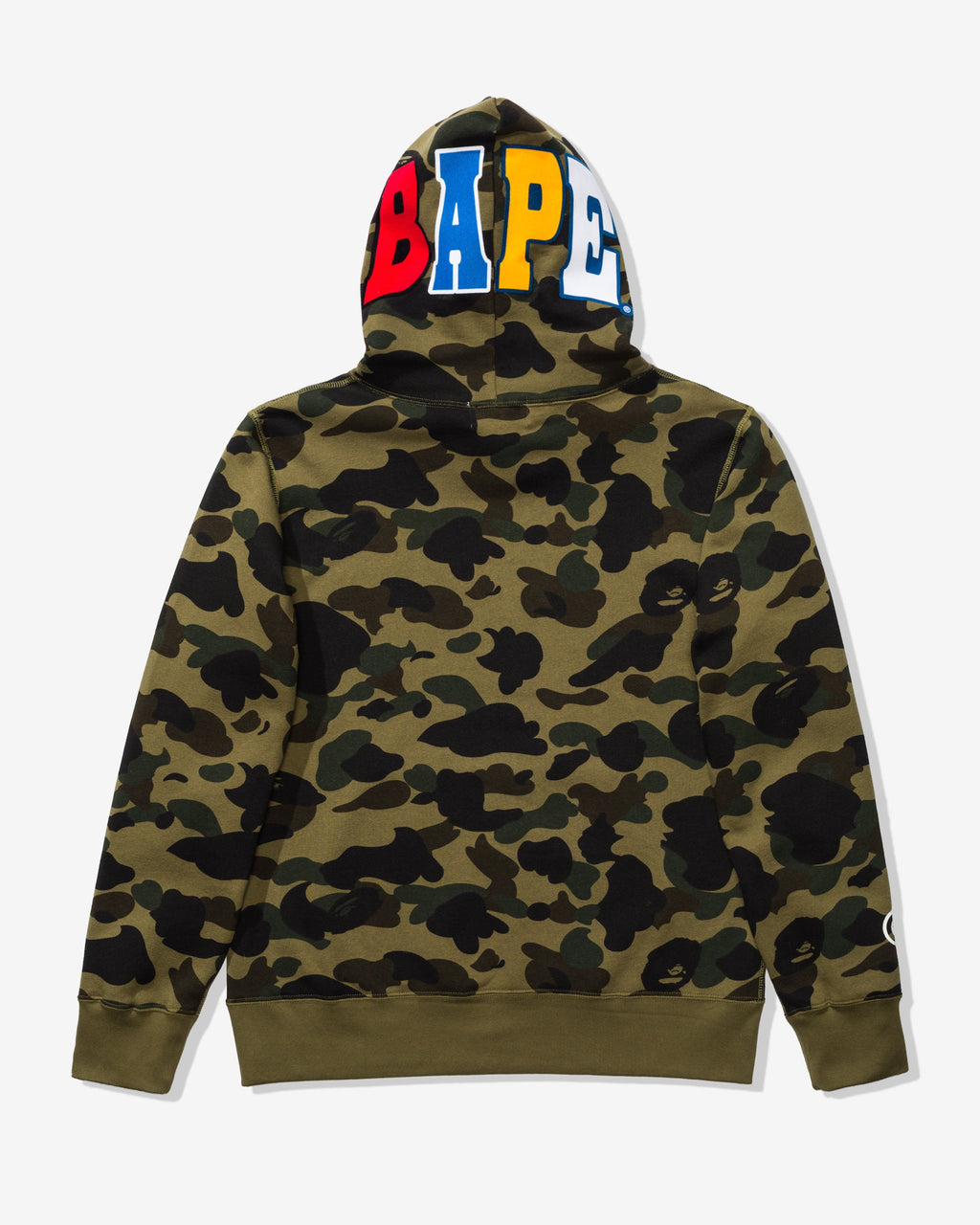 Оригінальна 1st Camo 2nd Ape Pullover Hoodie Green A bathing ape – вид ззаду