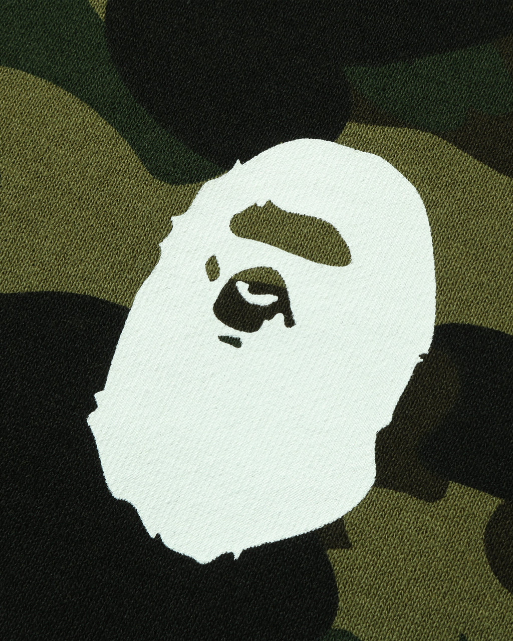 Оригінальна 1st Camo Ape Head Crewneck Green A bathing ape – вид ззаду