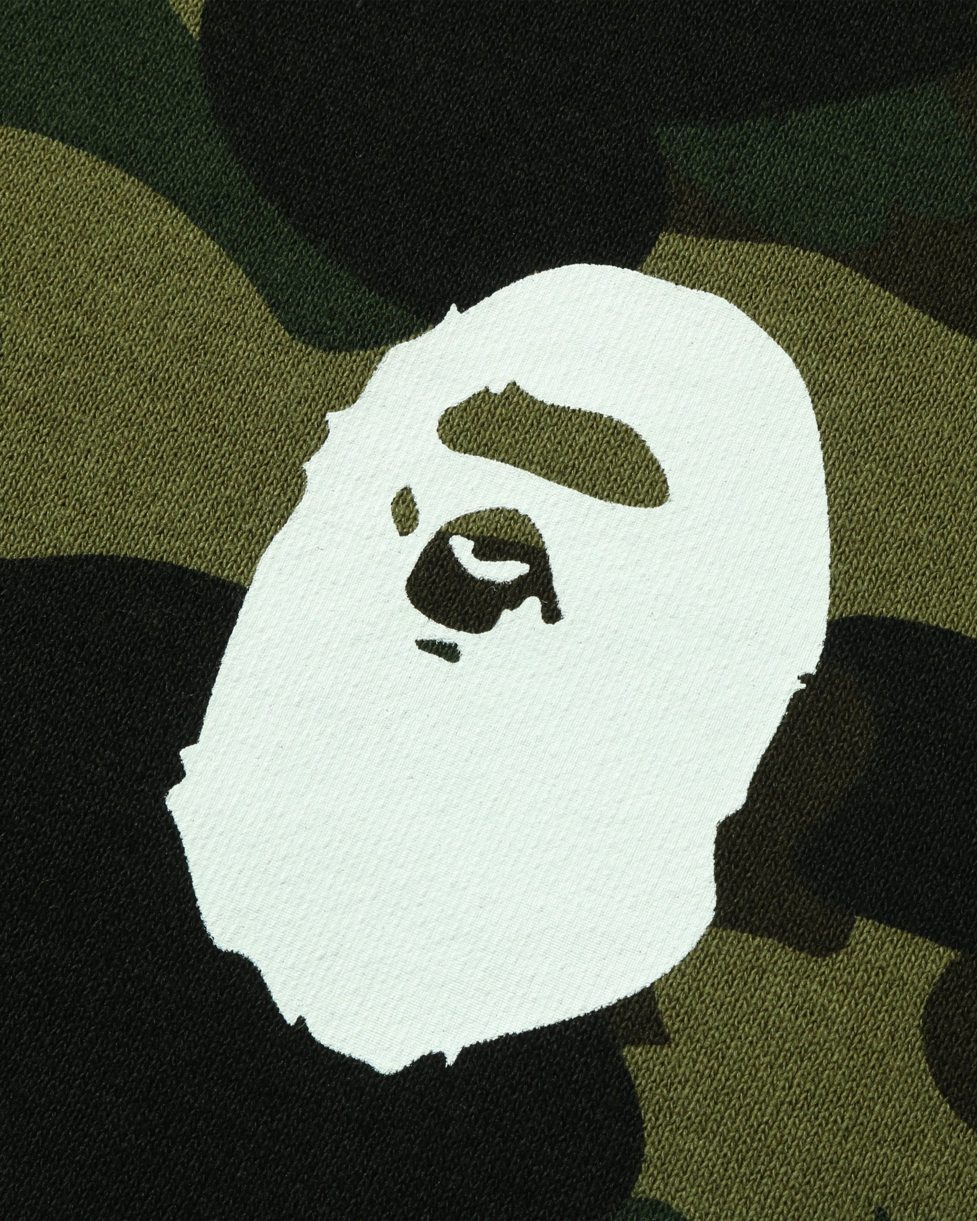 Оригінальна 1st Camo Ape Head Crewneck Green A bathing ape – вид ззаду