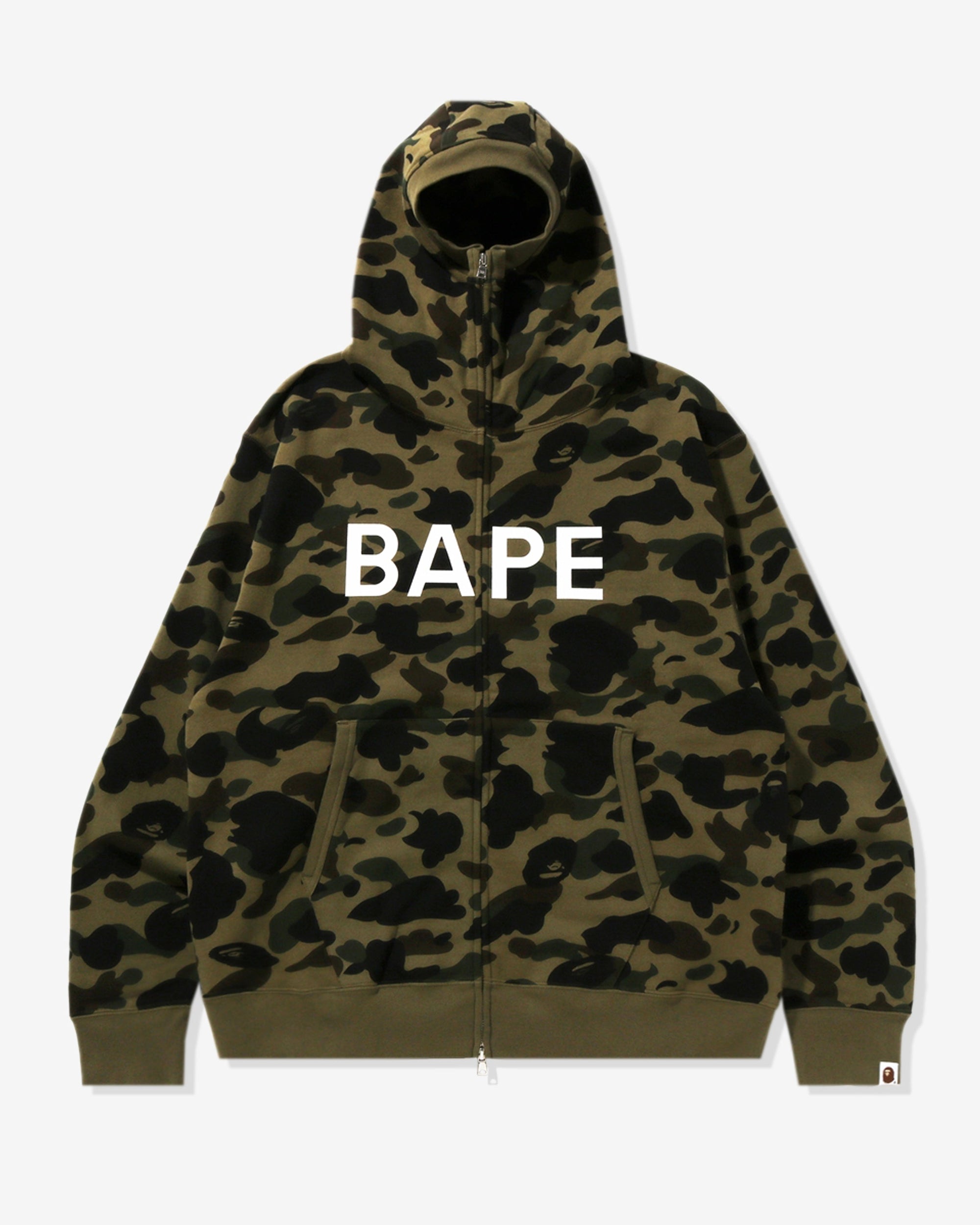 1st Camo Balaclava Full Zip Hoodie A bathing ape оригінал – Купити в Україні – вид ззаду
