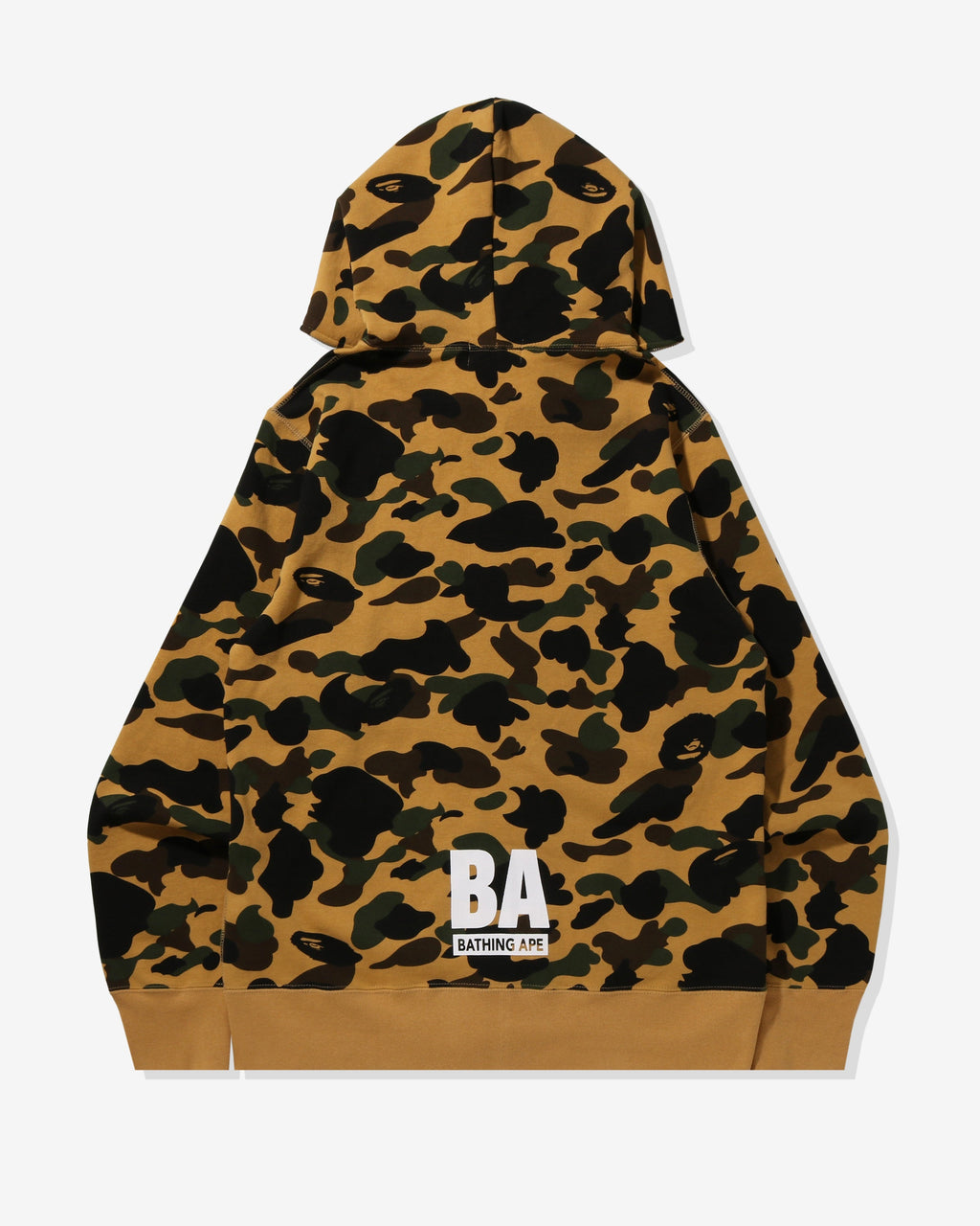 1st Camo Bape Full Zip Hoodie Yellow A bathing ape оригінал – Купити в Україні – вид ззаду