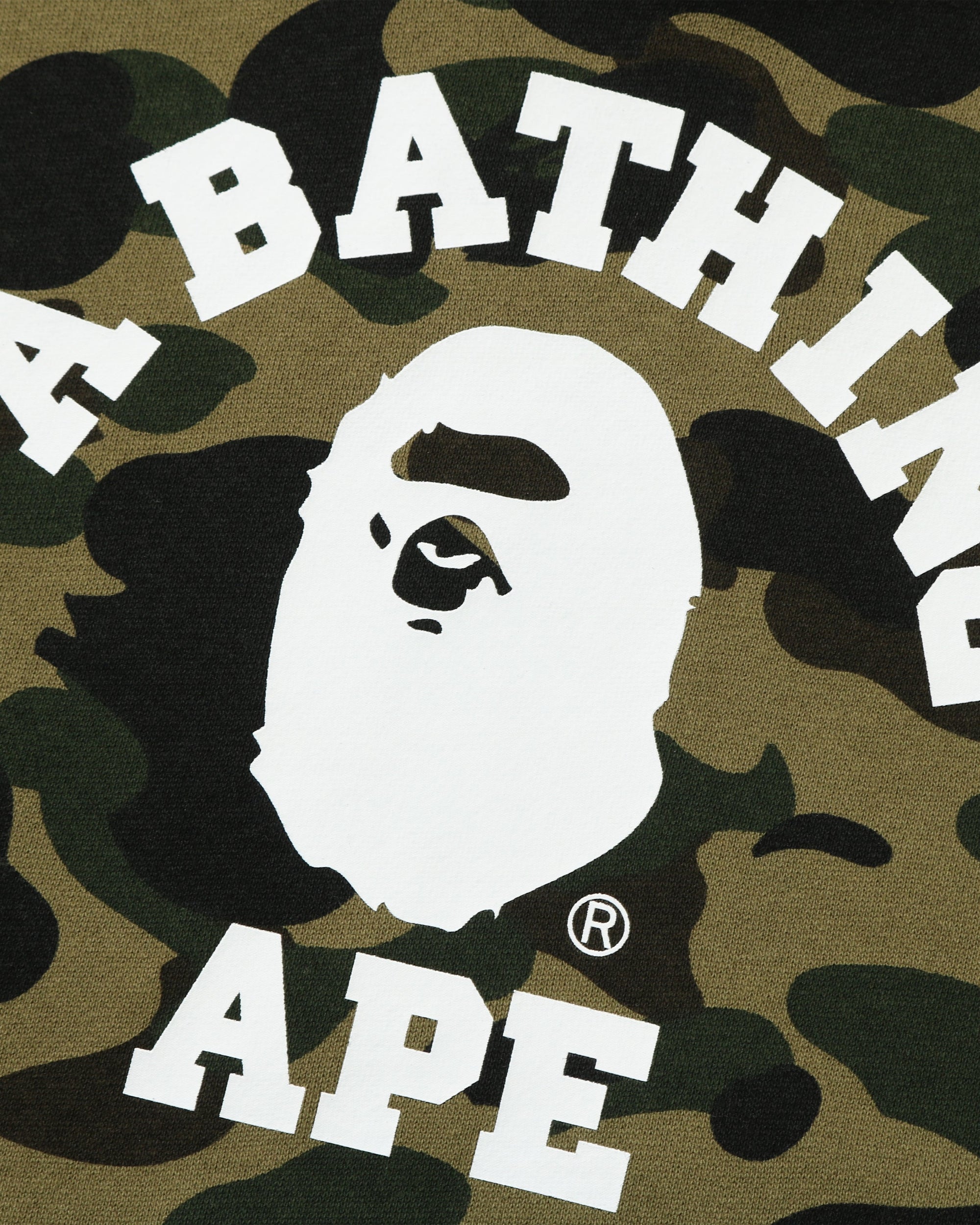 Оригінальна 1st Camo College Pullover Hoodie A bathing ape – вид ззаду