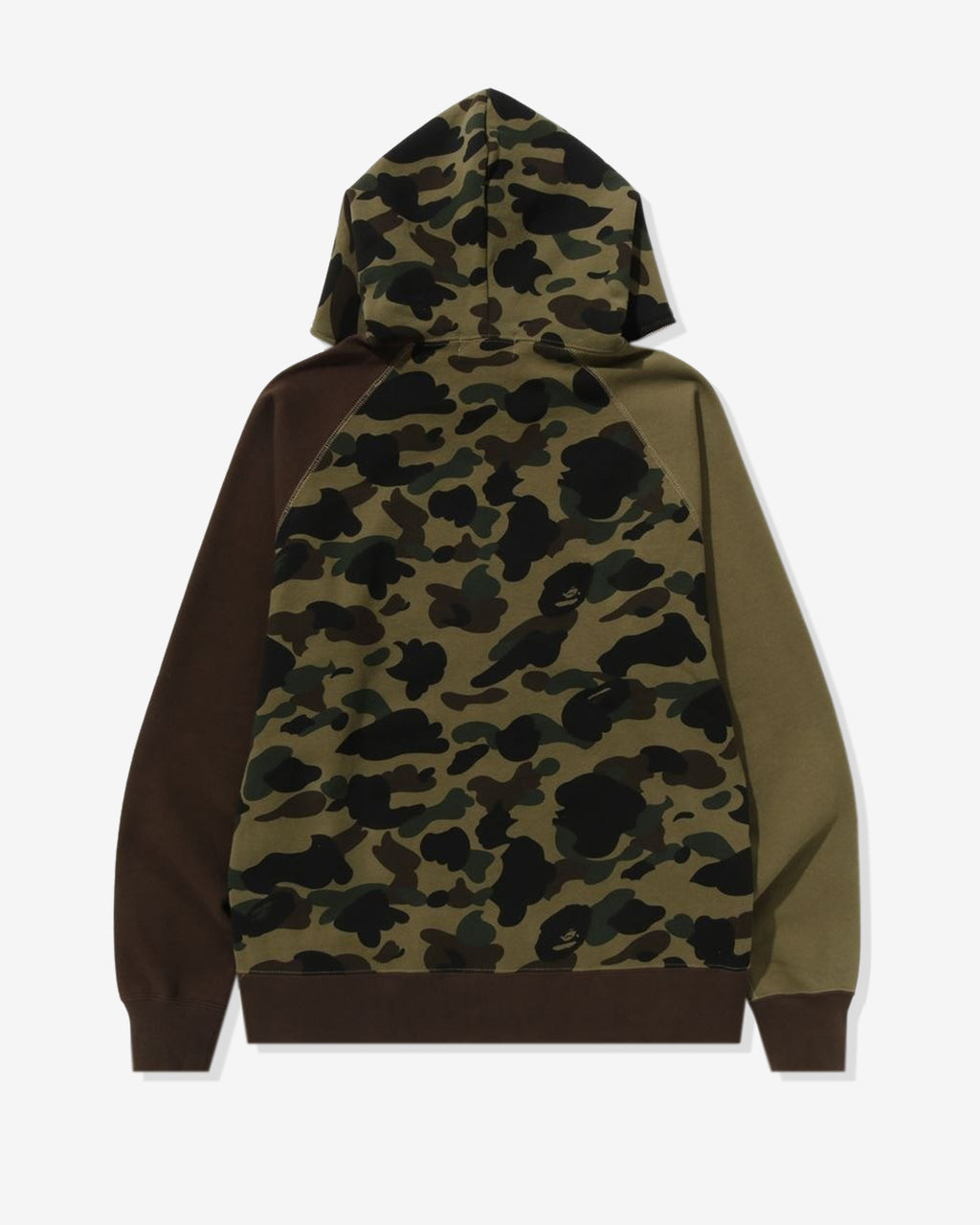 1st Camo Crazy College Full Zip Hoodie Green A bathing ape оригінал – Купити в Україні – вид ззаду