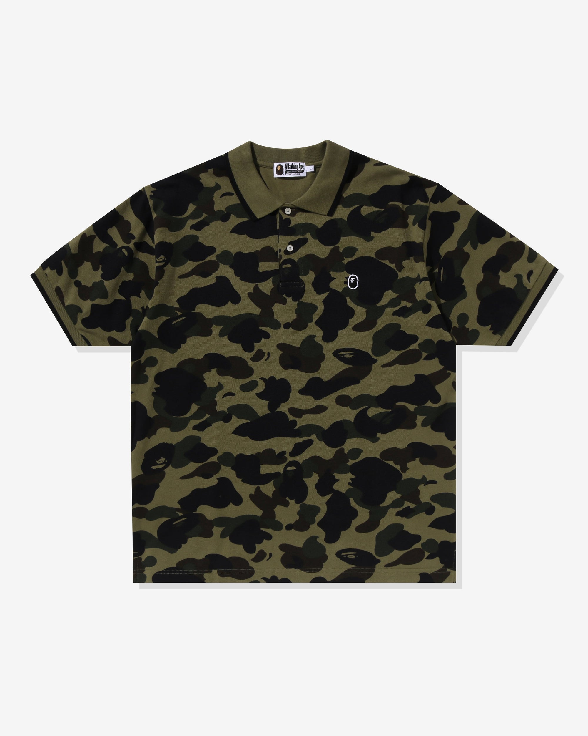 1st Camo One Point Polo M リラックス Green A bathing ape оригінал – Купити в Україні – боковий вид