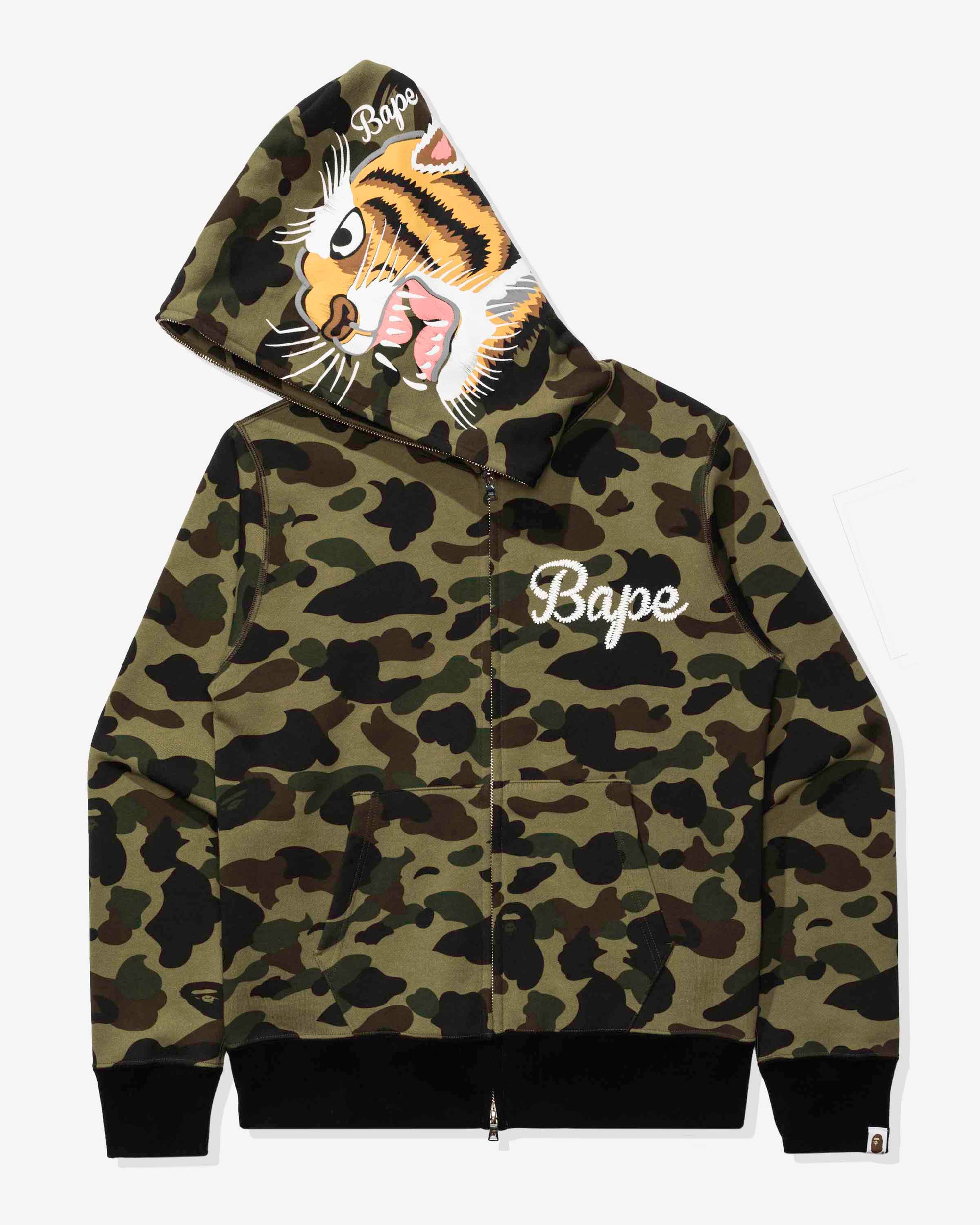 1st Camo Tiger Full Zip Hoodie A bathing ape оригінал – Купити в Україні – вид ззаду