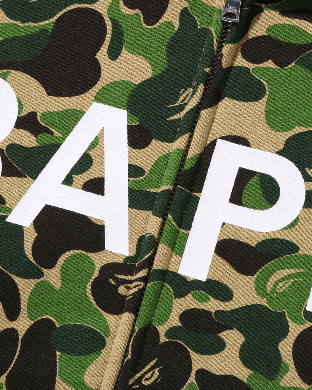 Abc Camo Bape Full Zip Hoodie Green A bathing ape оригінал – Купити в Україні – вид ззаду