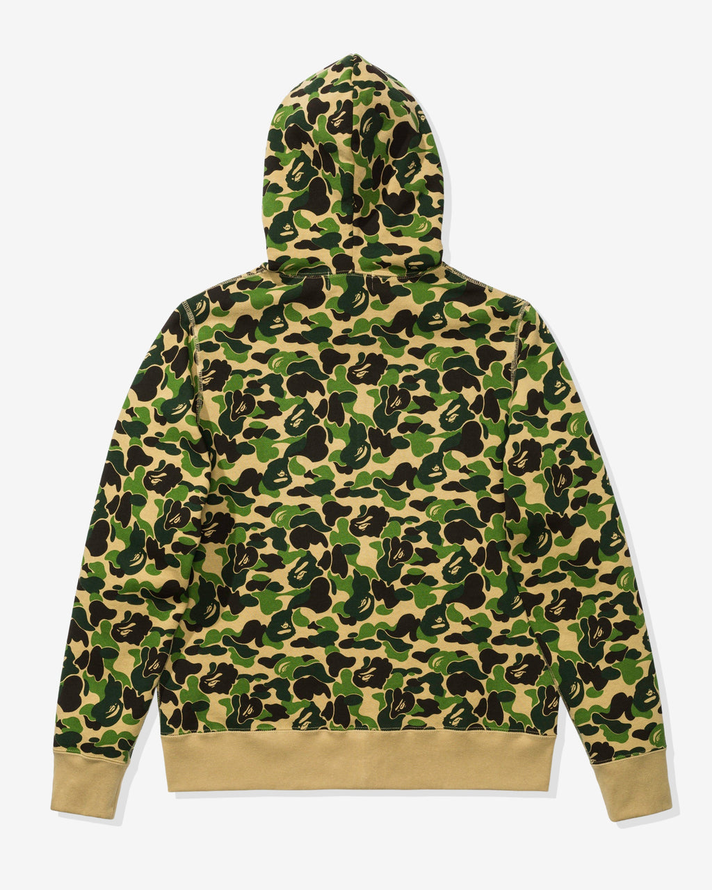 Оригінальна Abc Camo Swarovski Full Zip Hoodie Green A bathing ape – вид ззаду
