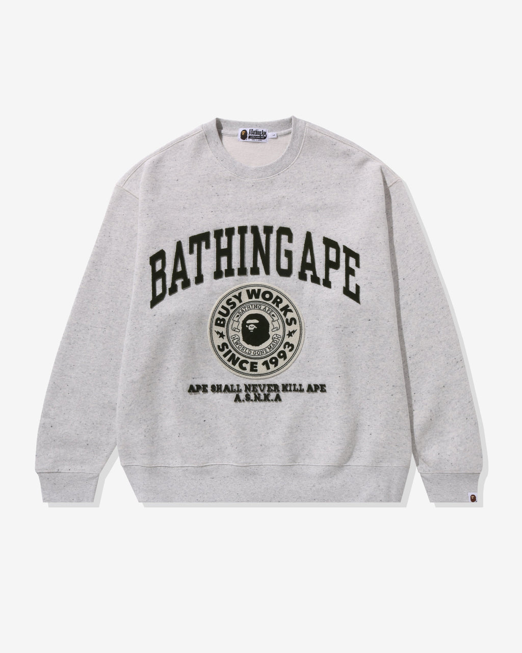 College Graphic Crewneck A bathing ape – Гарантія оригінальності – боковий вид