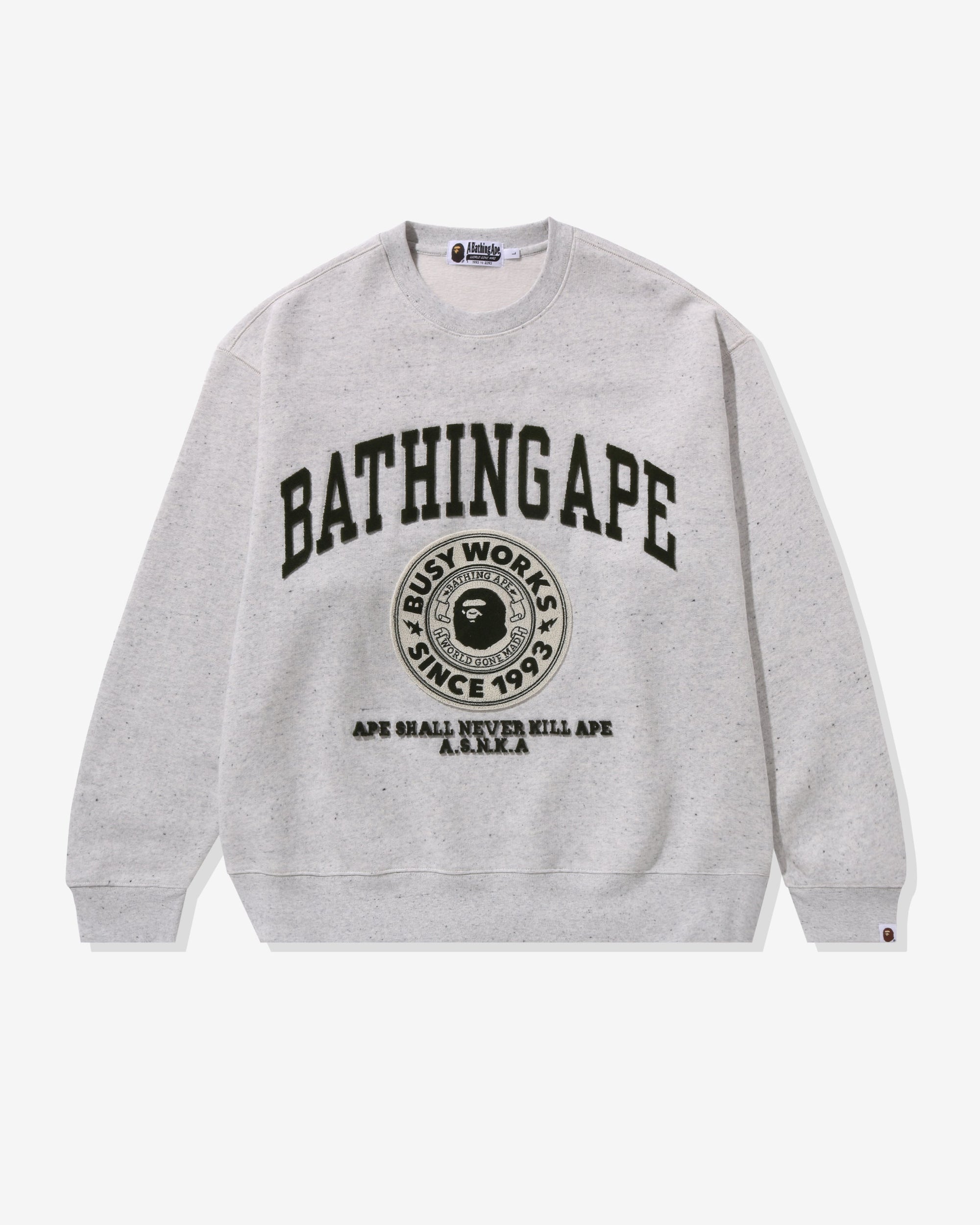 College Graphic Crewneck A bathing ape – Гарантія оригінальності – боковий вид