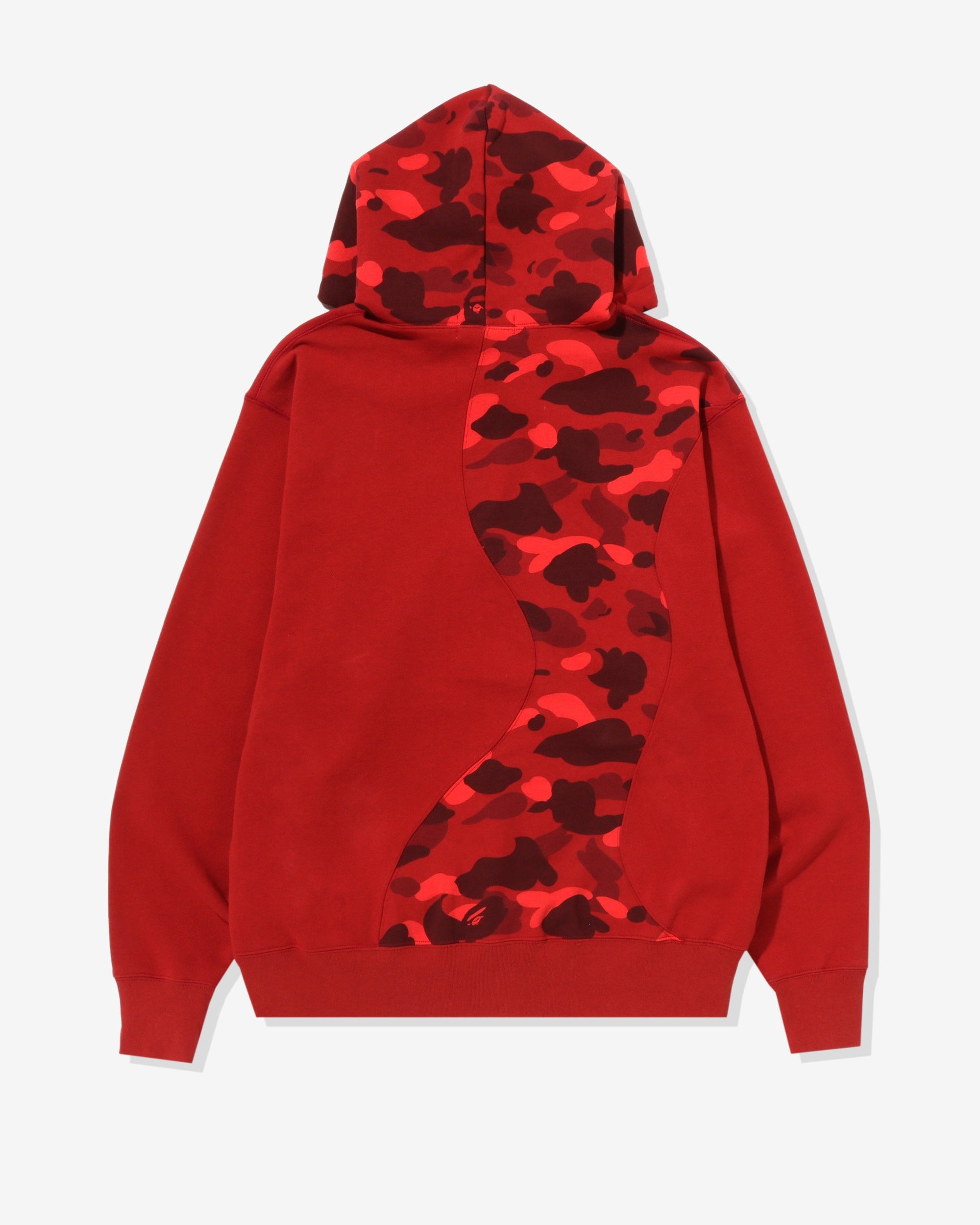 Оригінальна Color Camo College Cutting Relaxed Hoodie Red A bathing ape – вид ззаду - A BATHING APE