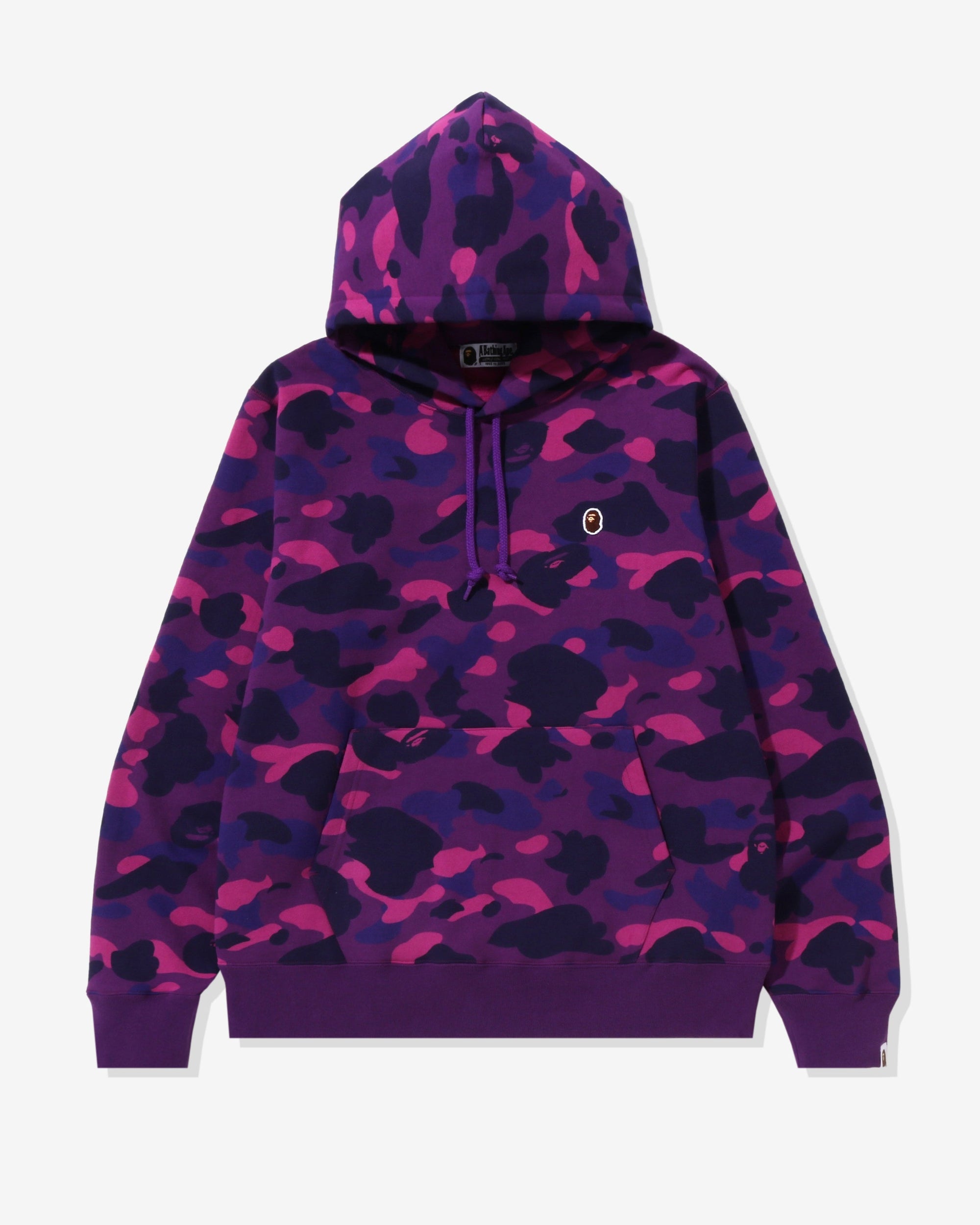 Color Camo One Point Ape Head Pullover Hoodie Purple A bathing ape оригінал – Купити в Україні – боковий вид