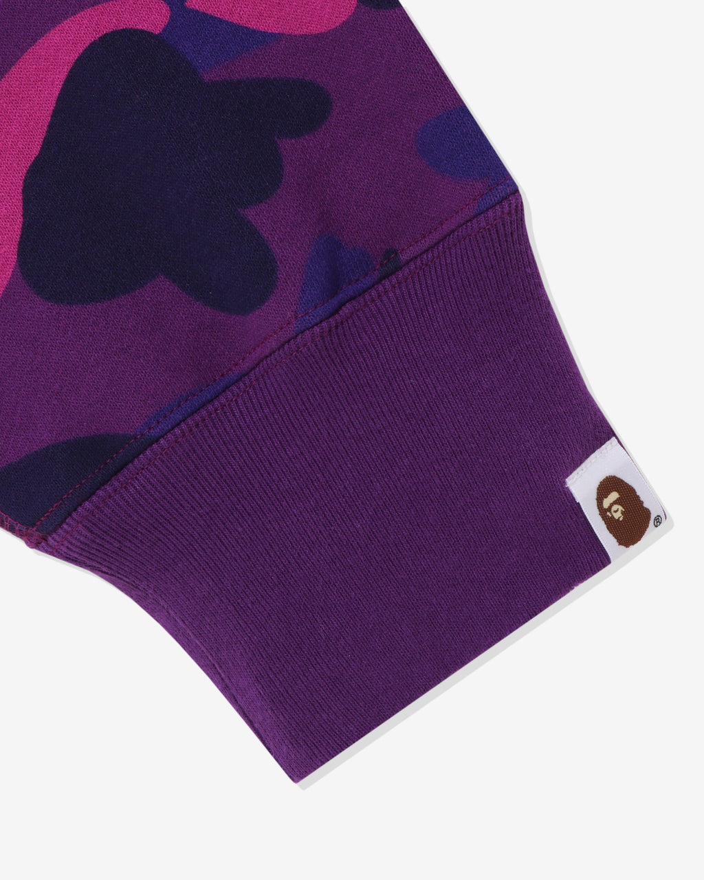 Color Camo One Point Ape Head Pullover Hoodie Purple A bathing ape оригінал – Купити в Україні – збільшений вид