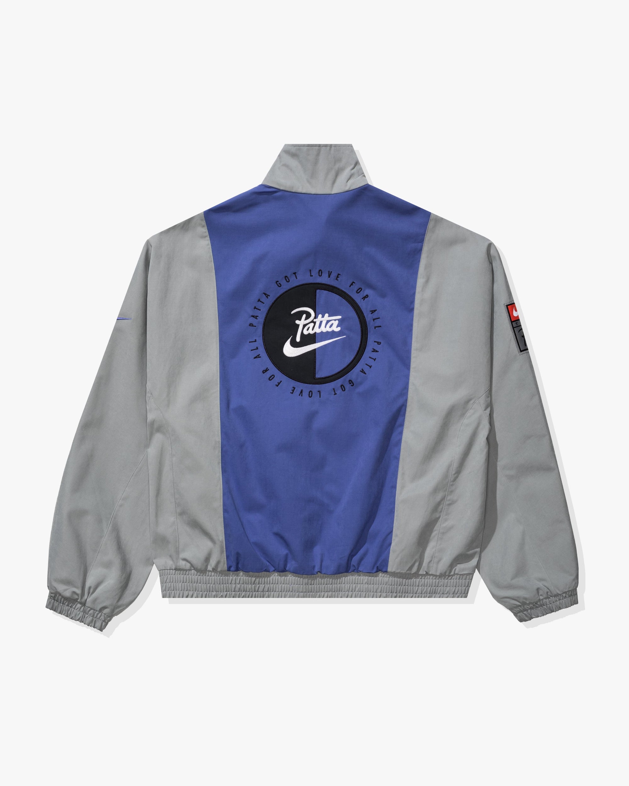 Оригінальна Nrg X Patta Track Jacket Particlegrey Nike – вид ззаду - NIKE