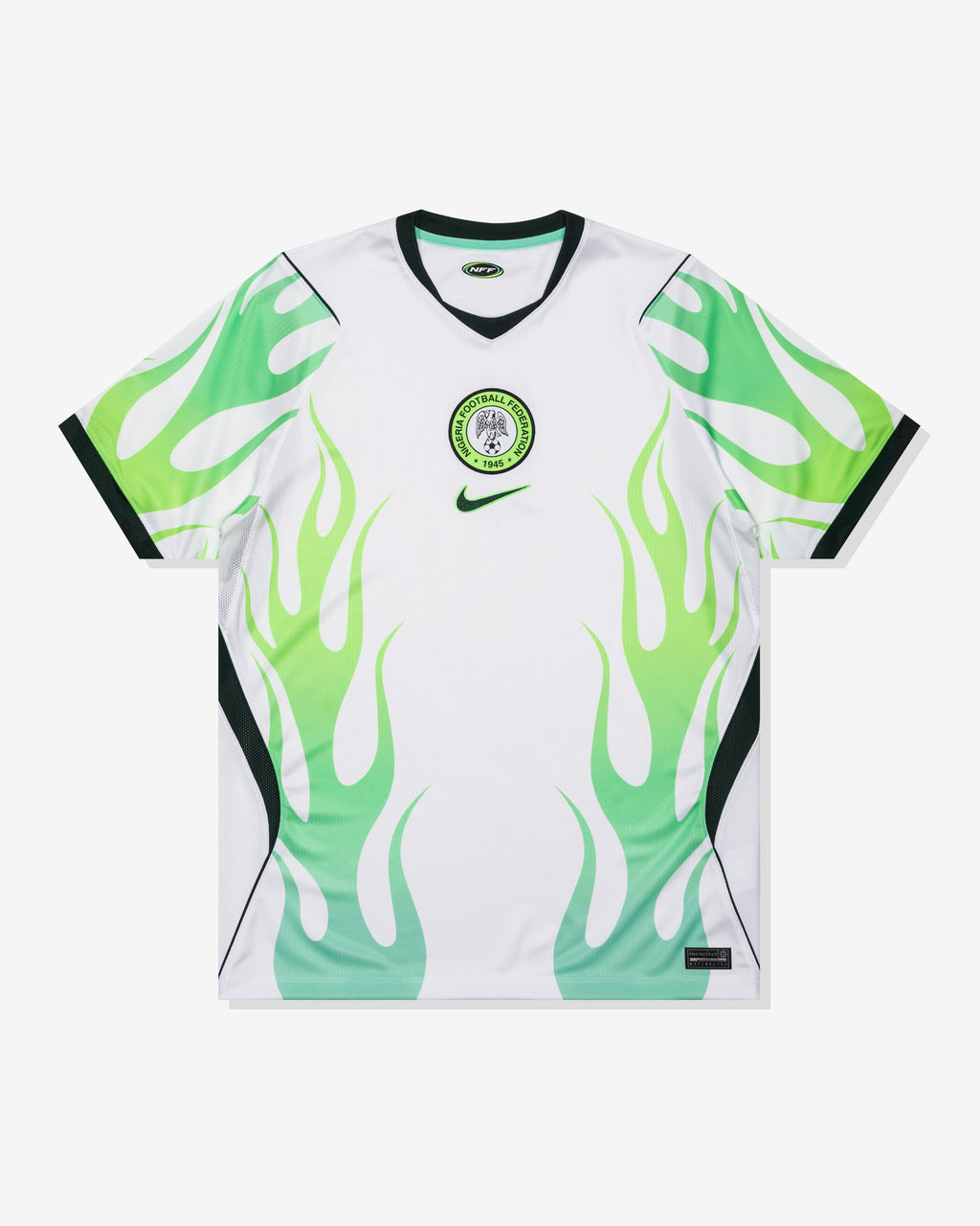 Оригінальна Nigeria 2026 Stadium Away Jersey White Nike – боковий вид