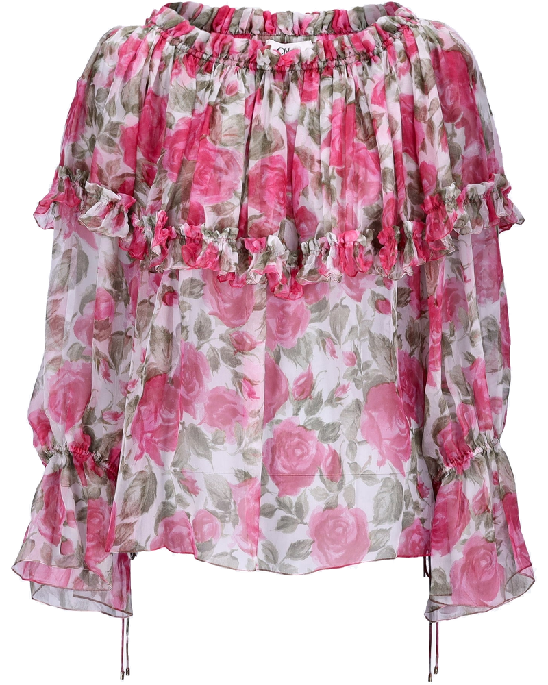 Оригінальна Aqua Flowers Top Chloe