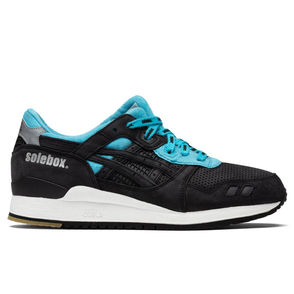 Оригінальна X Solebox Gel Lyte III Blue Carpenter Bee Black Asics – боковий вид