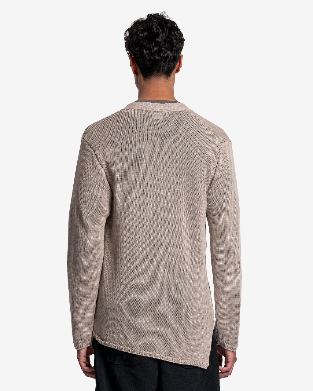 Оригінальна Asymmetrical Linen Cardigan In Beige Comme des garcons – детальний вид