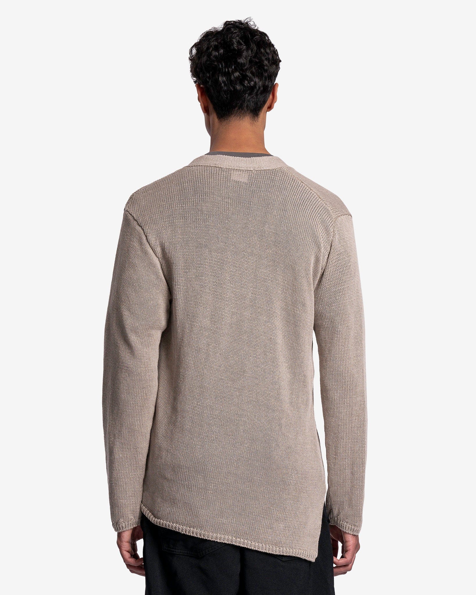 Оригінальна Asymmetrical Linen Cardigan In Beige Comme des garcons – детальний вид