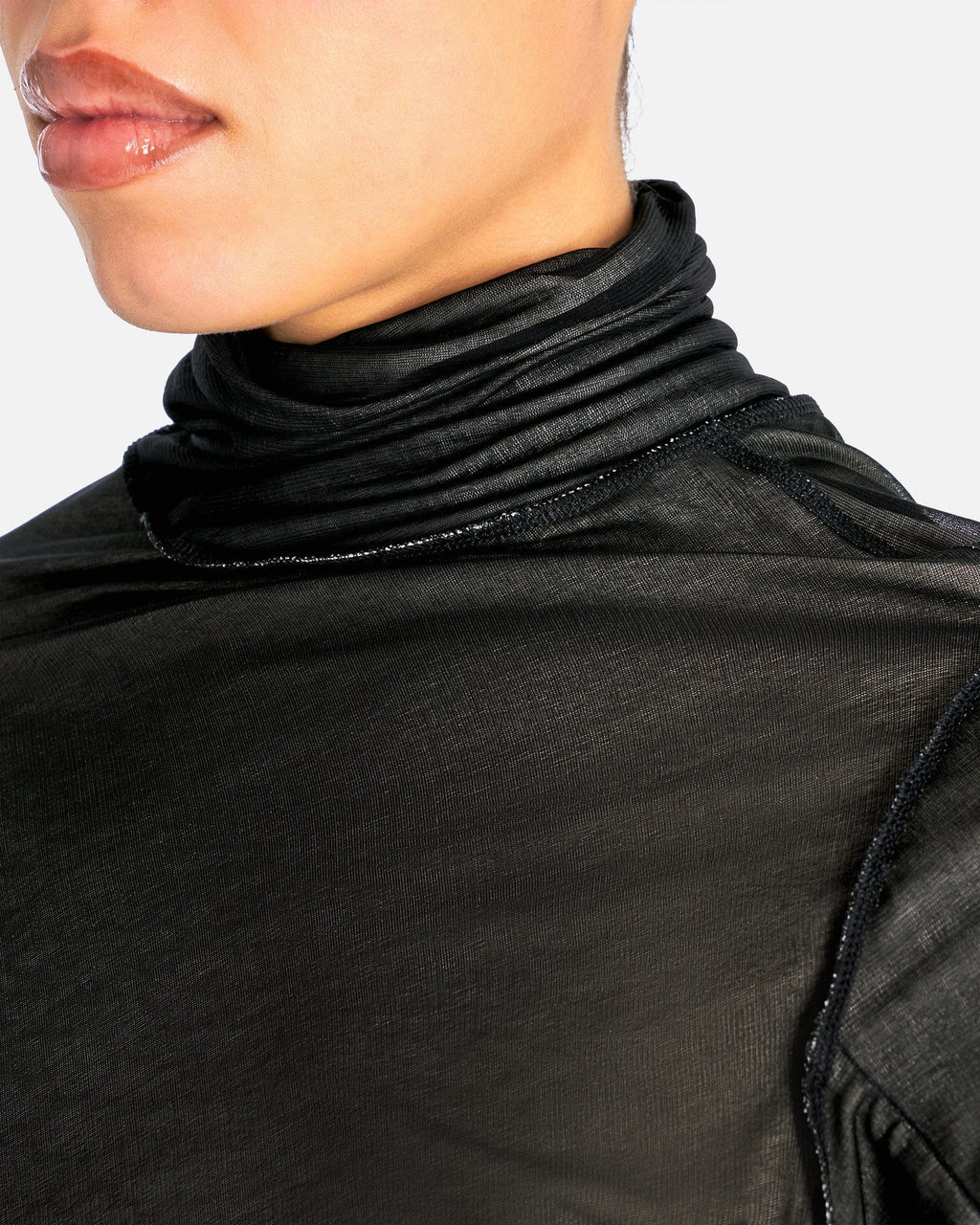 Оригінальна Asymmetrical MIDI Dress In Black Maison margiela – збільшений вид