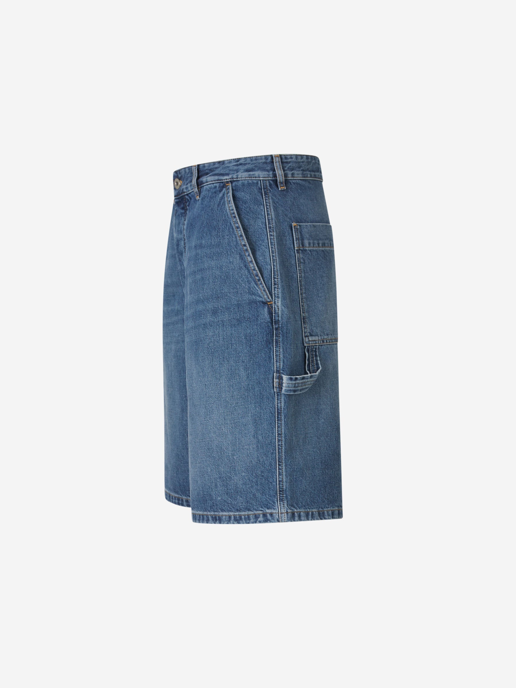 Oversize Denim Bermudas Bottega veneta – Гарантія оригінальності – вид ззаду