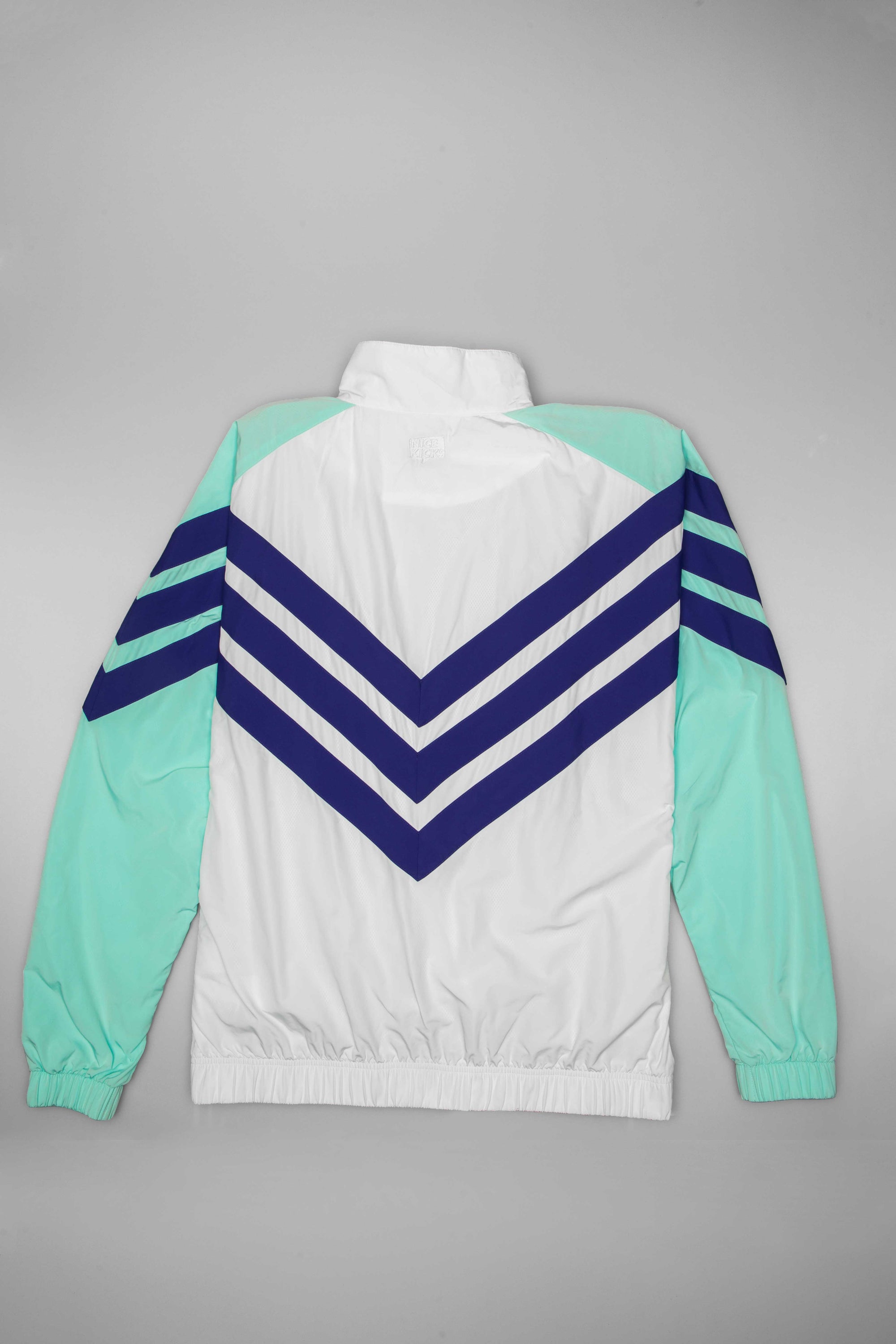 X Nice Kicks Mens Track Jacket White Adidas оригінал – Купити в Україні – вид ззаду - ADIDAS