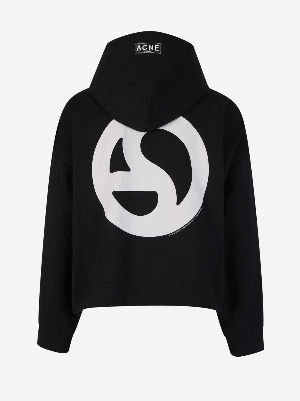 Printed Hood Sweatshirt Acne studios – Гарантія оригінальності – вид ззаду