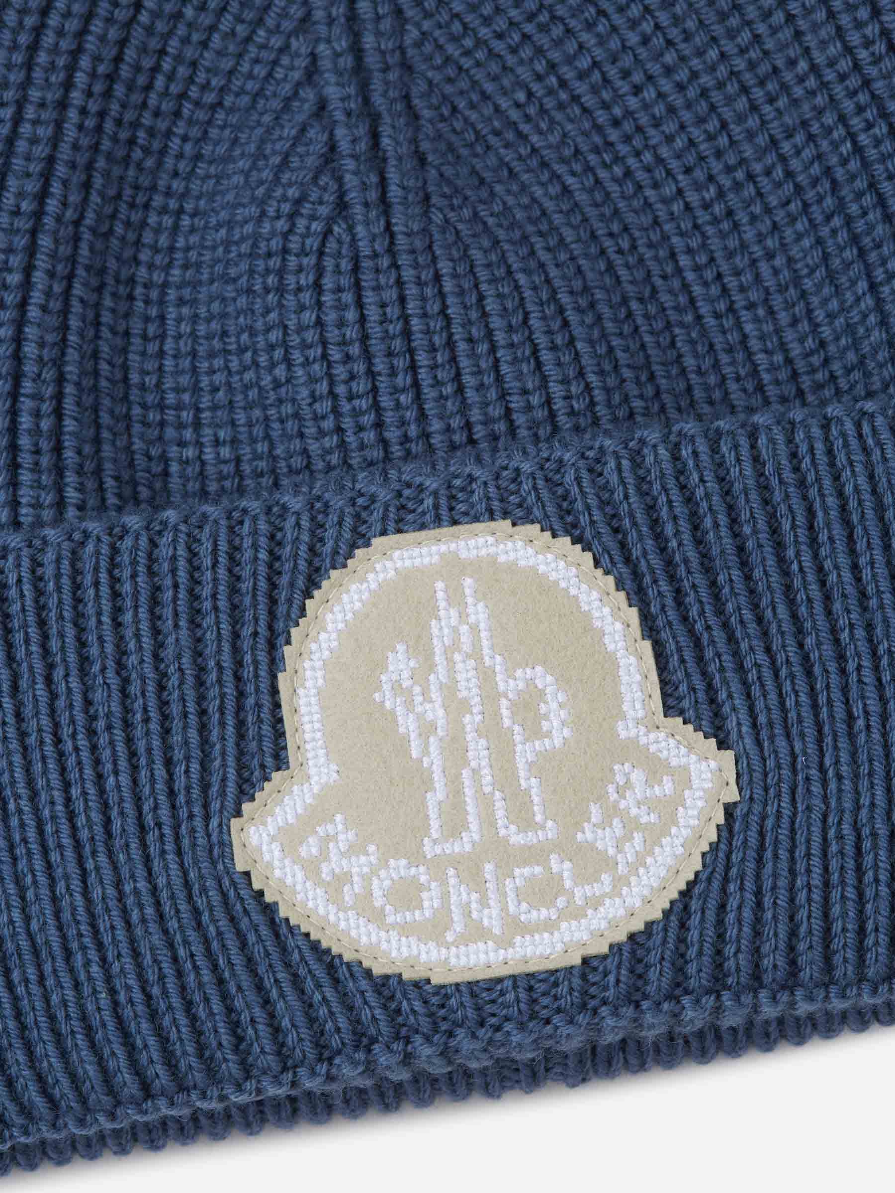 Logo Knitted Hat Moncler оригінал – Купити в Україні – детальний вид
