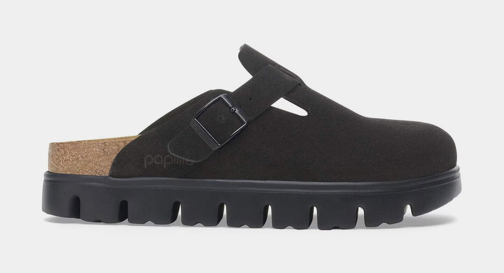 Boston Chuncky Suede Leather Womens Sandal Birkenstock – Гарантія оригінальності – боковий вид