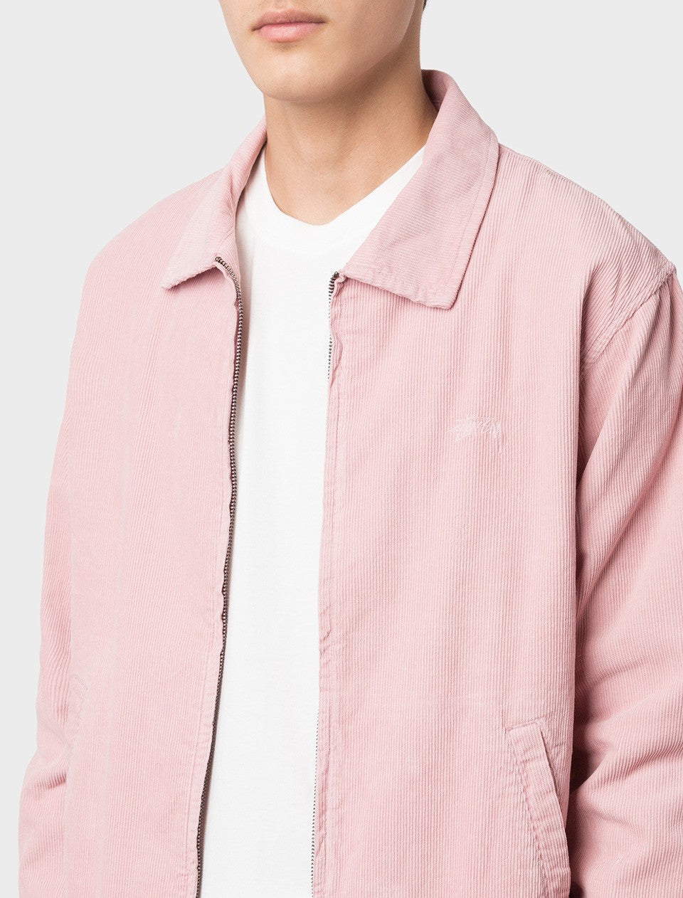 Bleached Out Cord Jacket Mens Pink Stussy оригінал – Купити в Україні – збільшений вид
