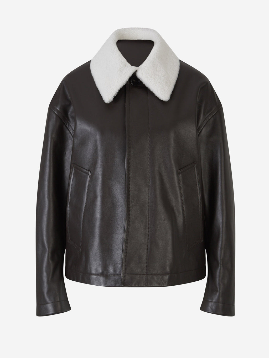 Leather Jacket Bottega veneta оригінал – Купити в Україні – боковий вид