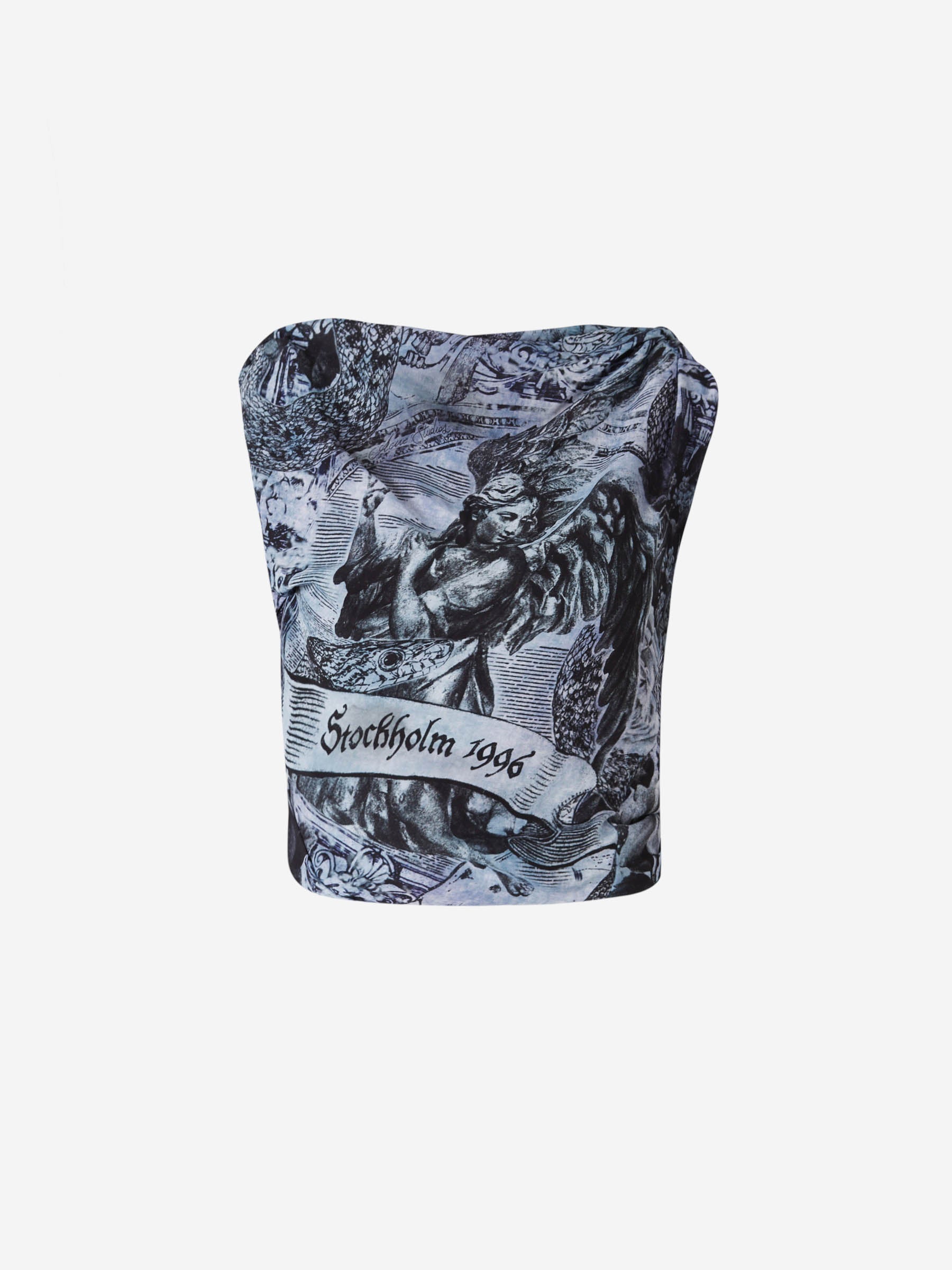 Оригінальна Printed Fitted Top Acne studios – боковий вид