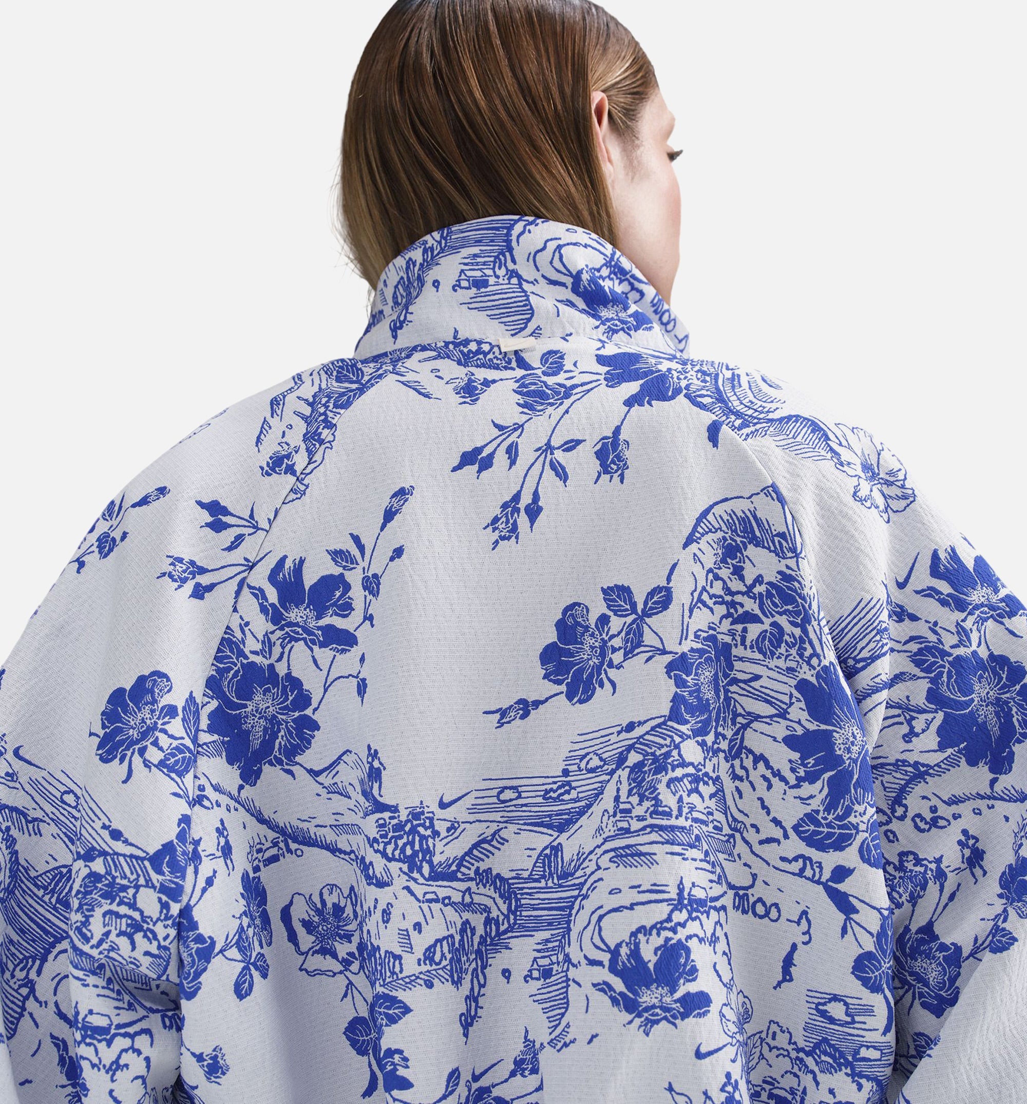 Nsw Jacquard Womens Track Jacket Nike – Гарантія оригінальності – вид ззаду - NIKE