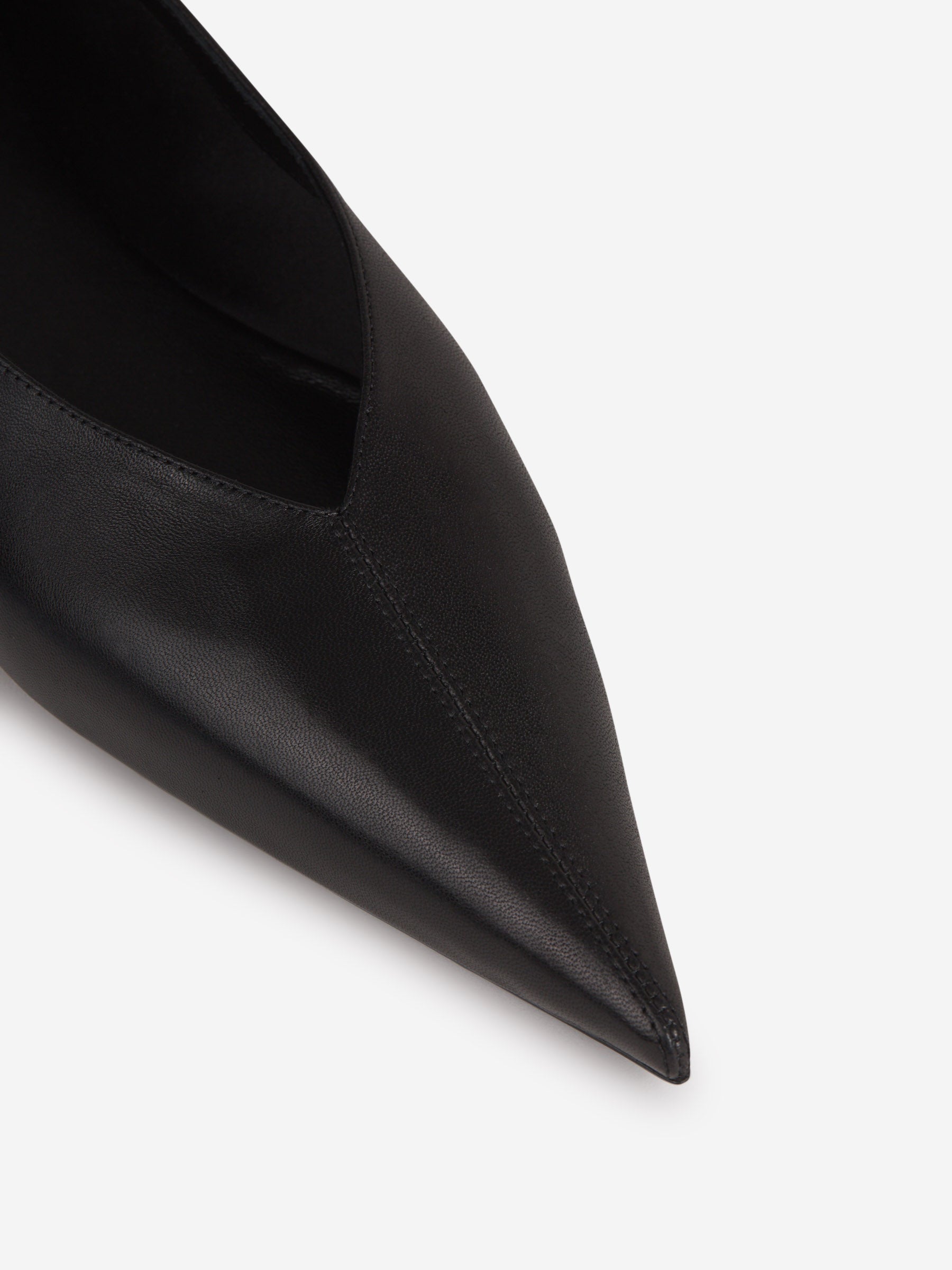 Оригінальна Nour Leather Pointed Ballerinas Saint laurent – збільшений вид